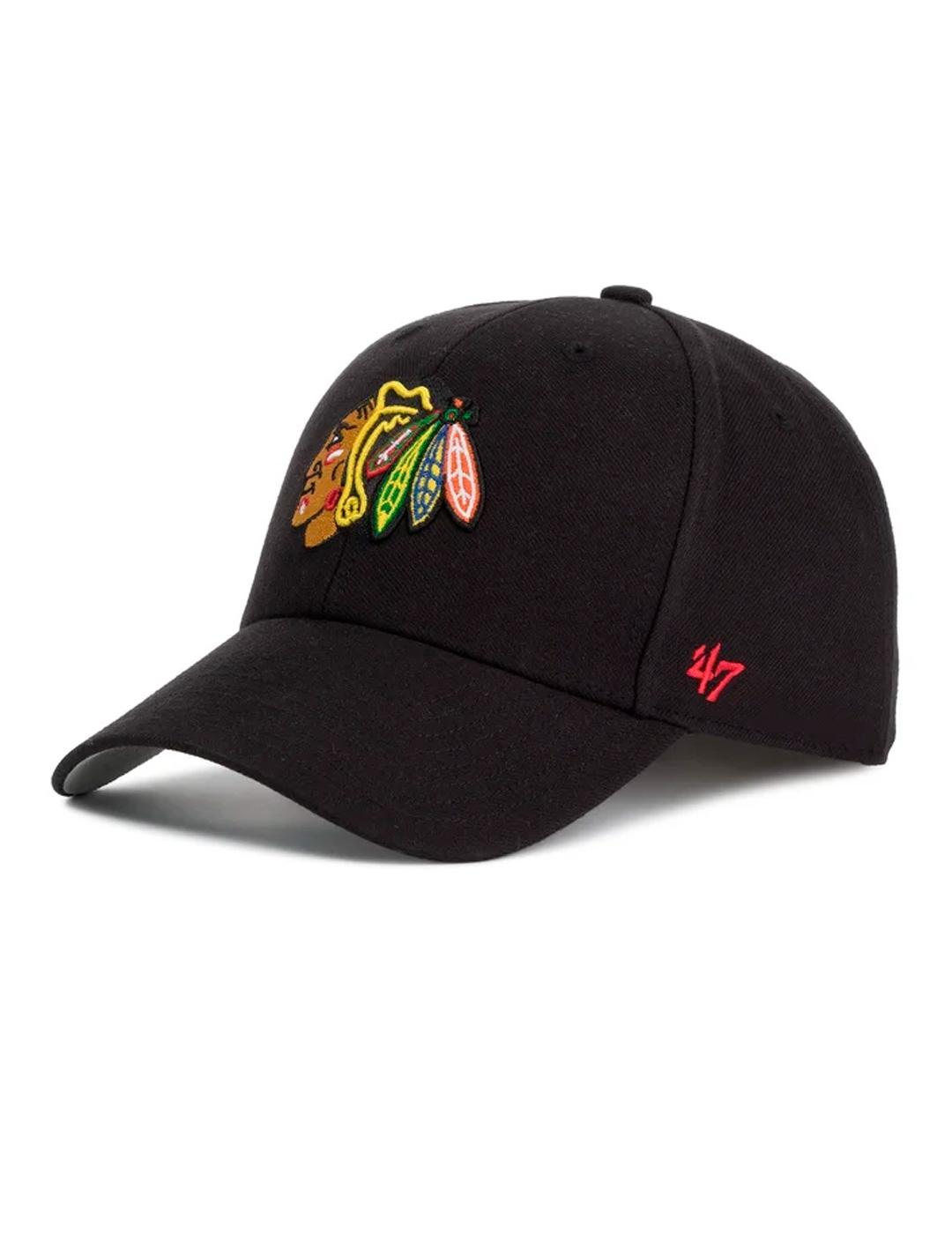 Gorra 47`'Chicago Blackhawks' Negro