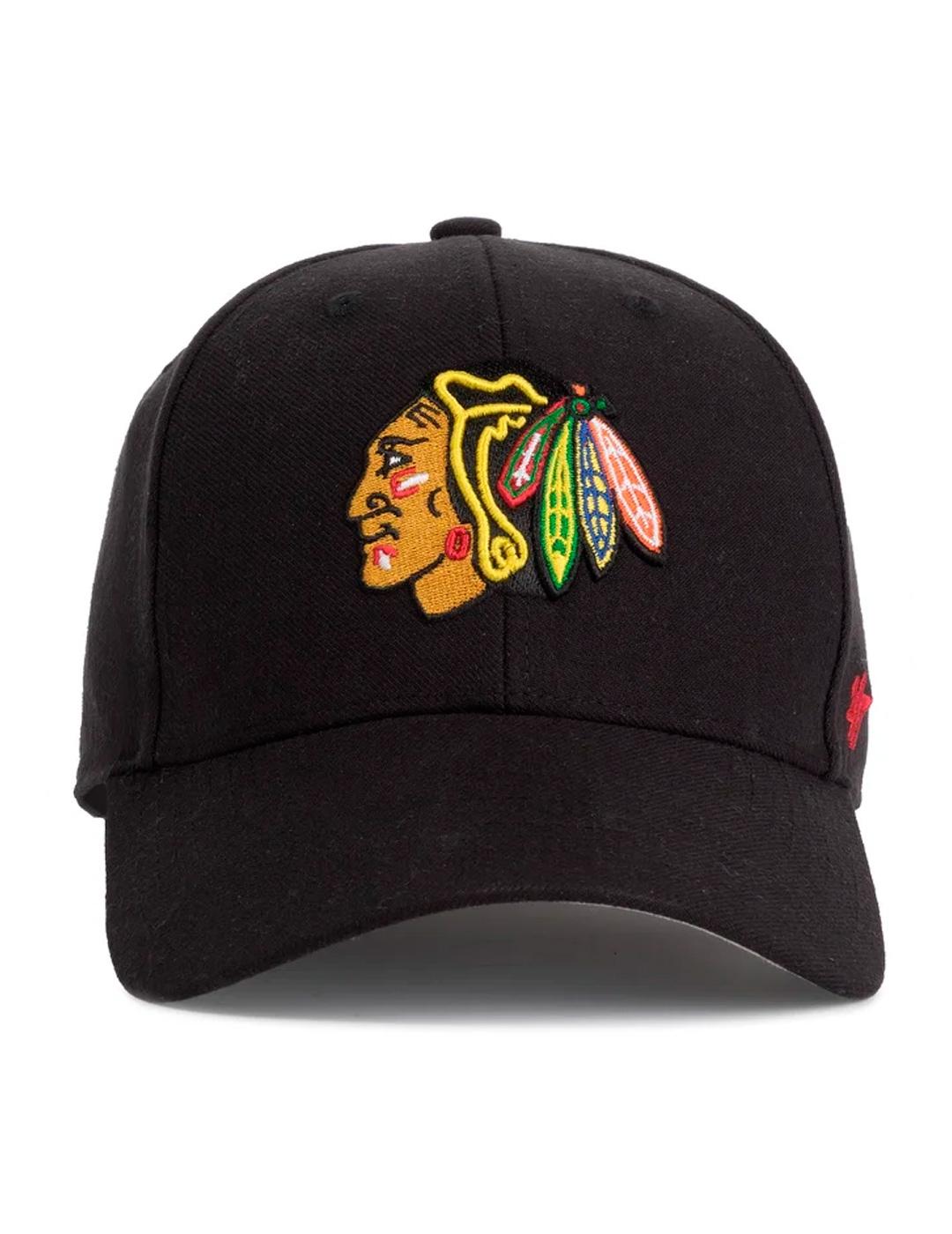 Gorra 47`'Chicago Blackhawks' Negro