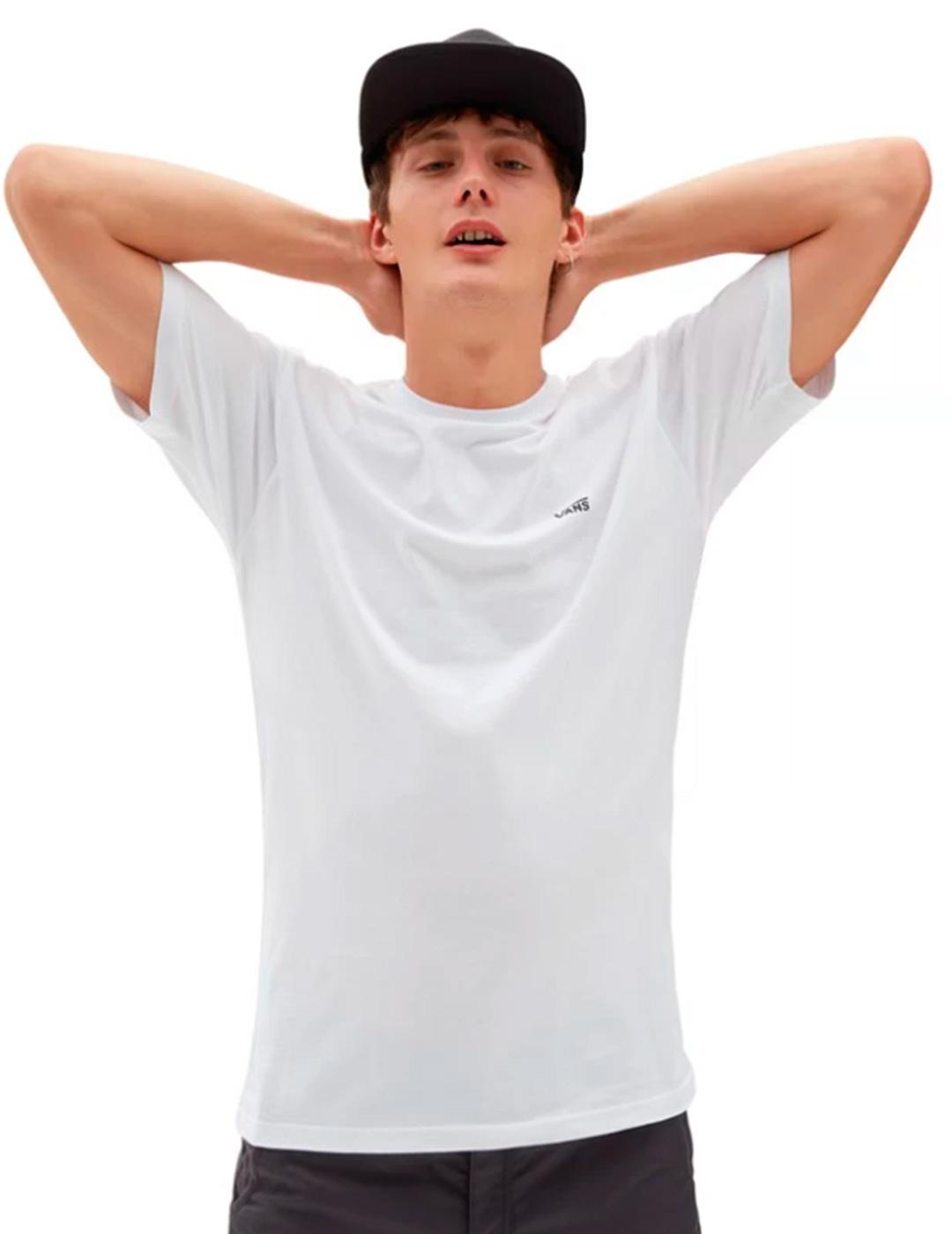 Camiseta Vans LEFT CHEST LOGO blanco unisex