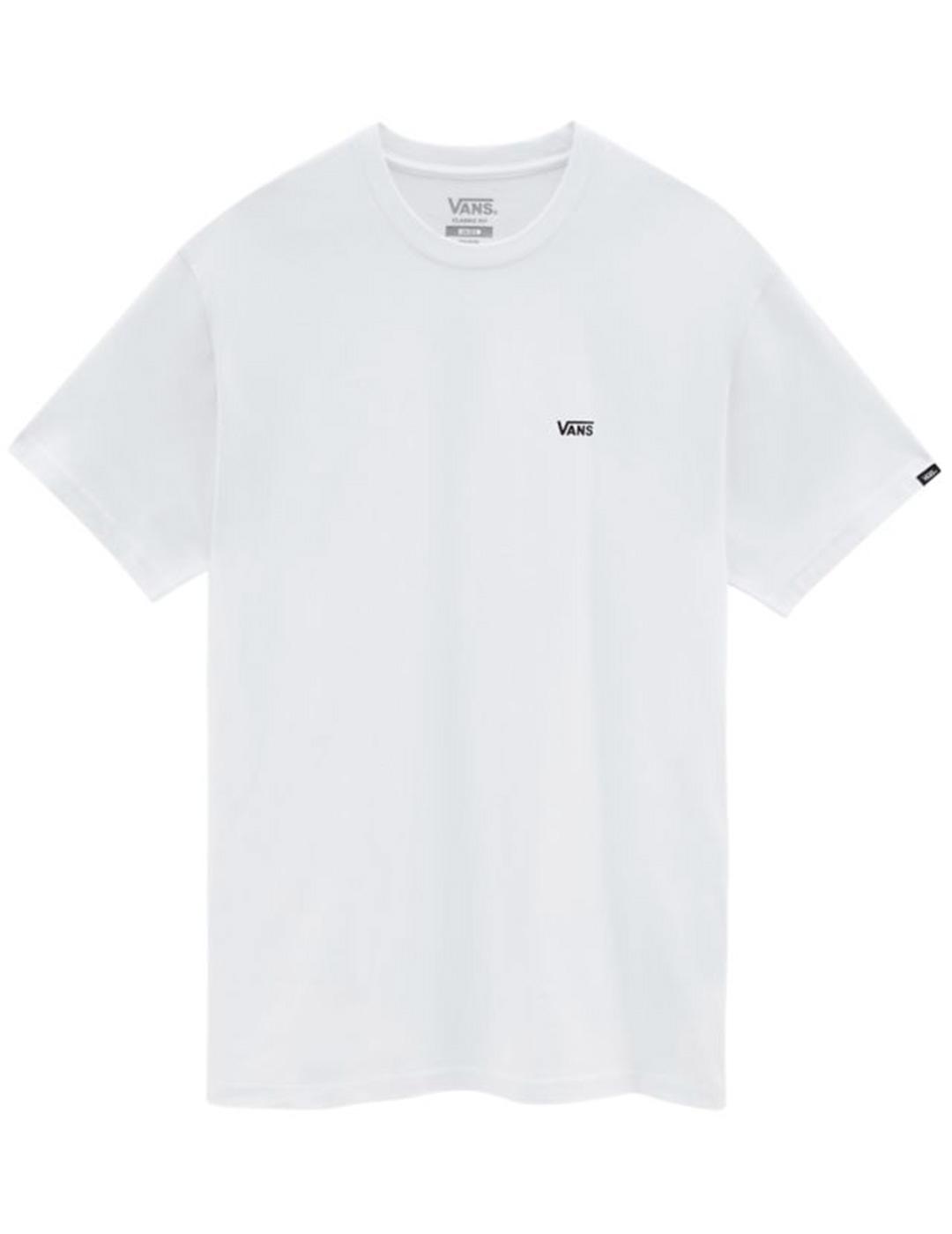 Camiseta Vans LEFT CHEST LOGO blanco unisex
