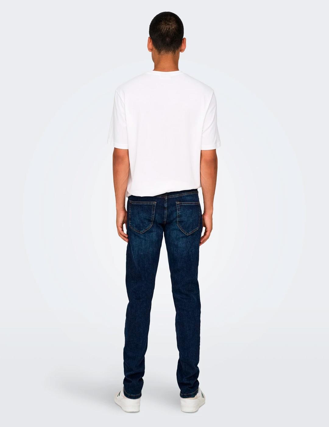 Vaquero Only & Sons LOOM 6749 azul oscuro