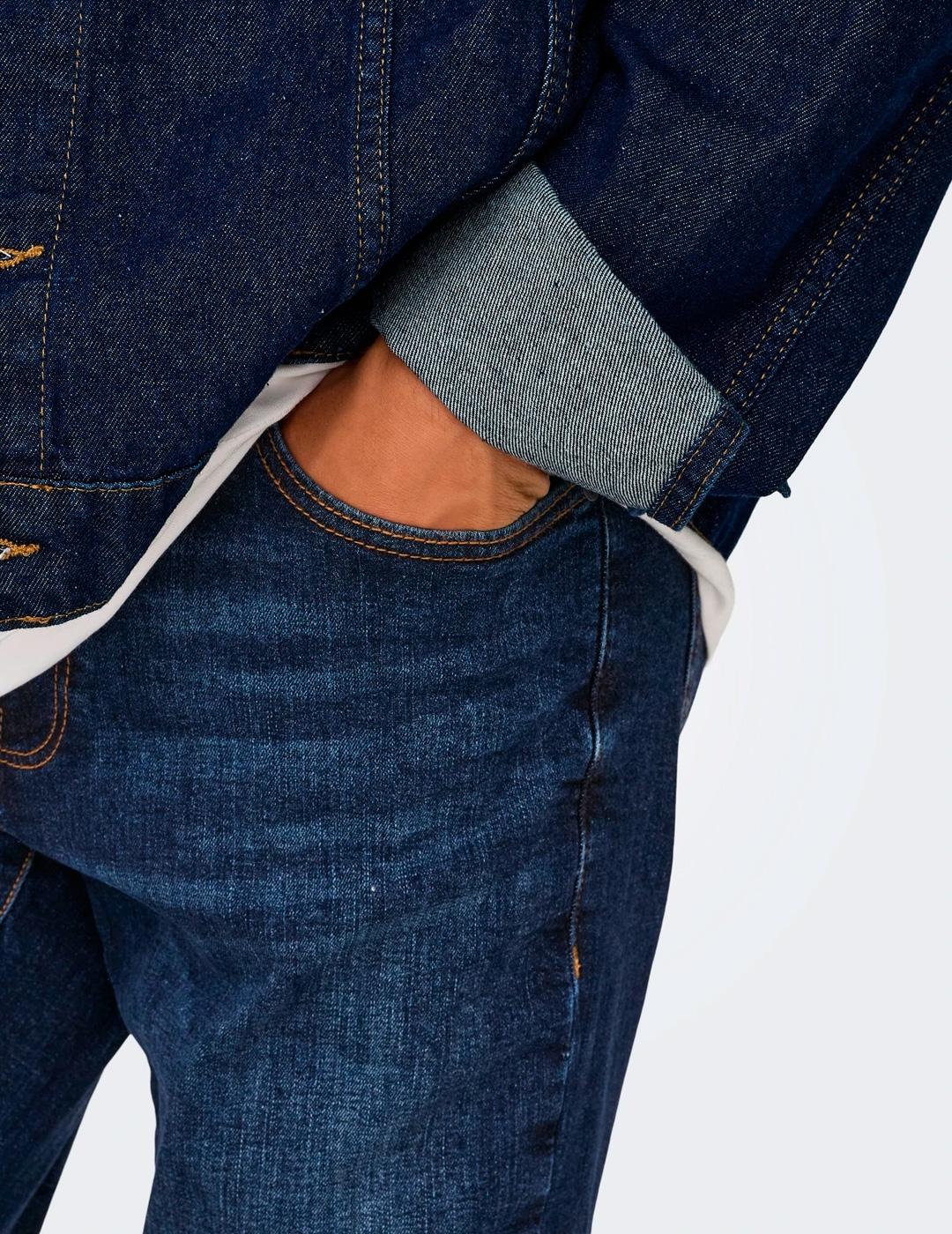 Vaquero Only & Sons LOOM 6749 azul oscuro