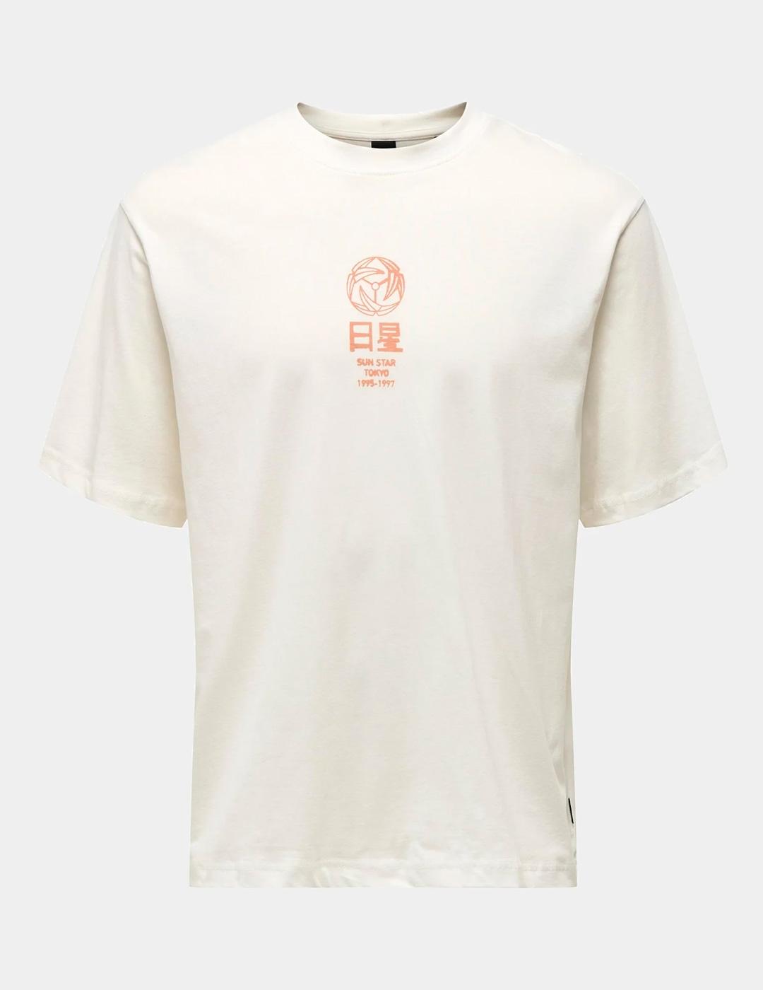 Camiseta Only & Sons 'Malik' Crudo