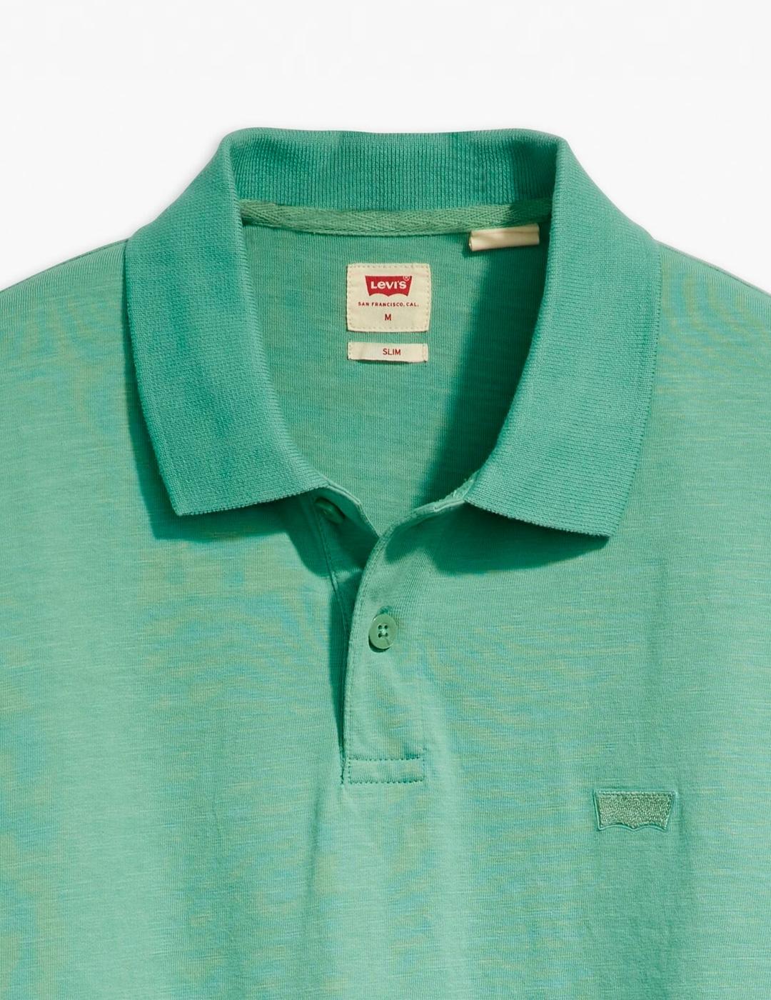 Polo Levi´s 'Housemark' Slim Verde Agua