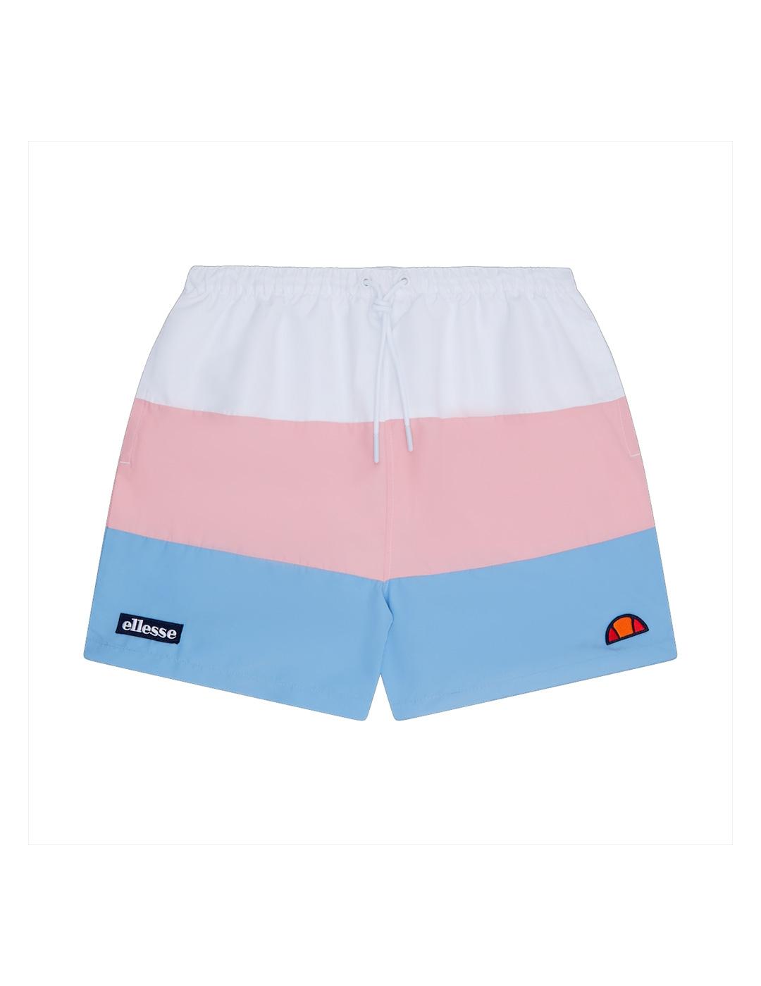 Bañador Ellesse 'Cielo' Tricolor Blanco Rosa Celeste