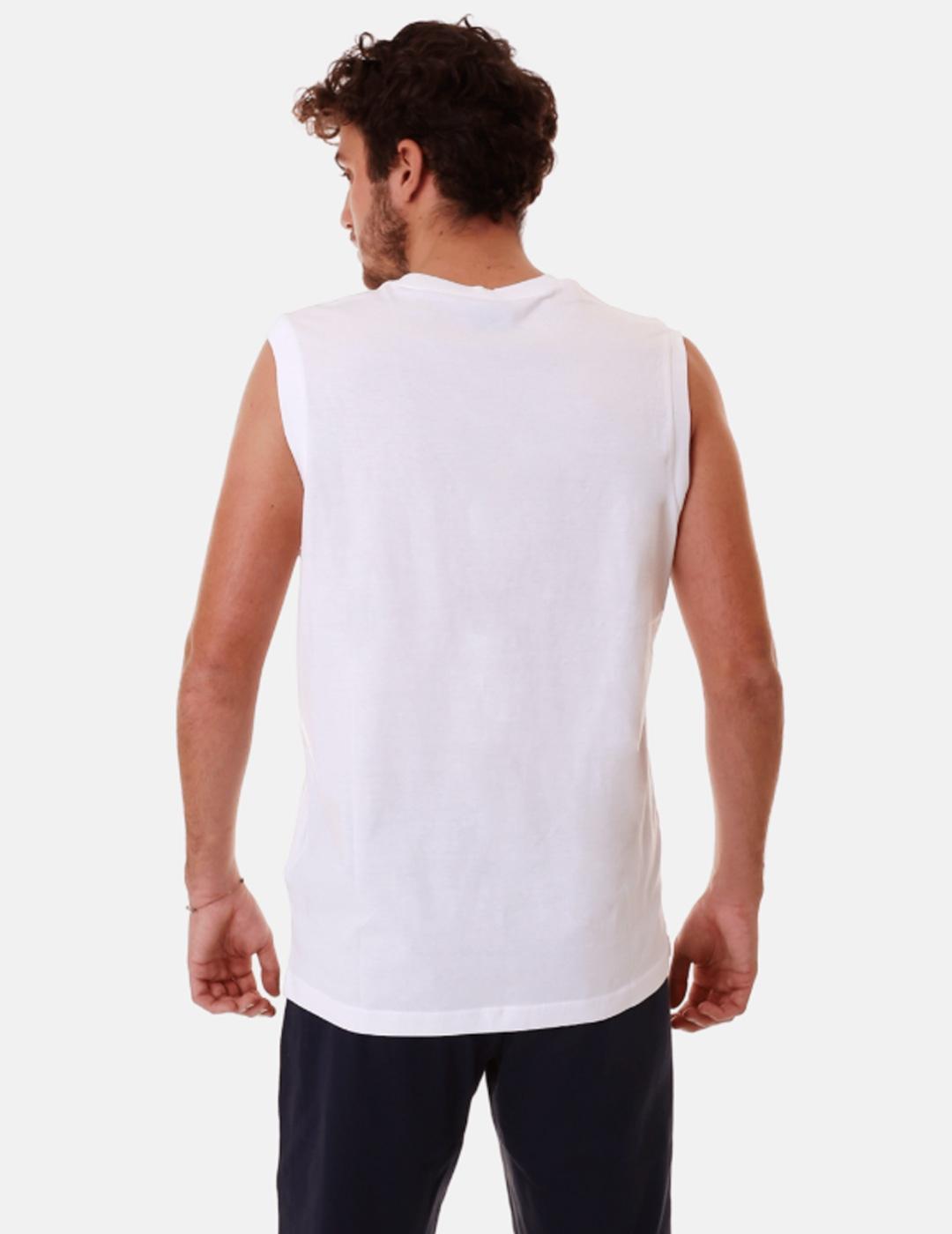 Camiseta Champion Sin Mangas Punto Ligero Blanco