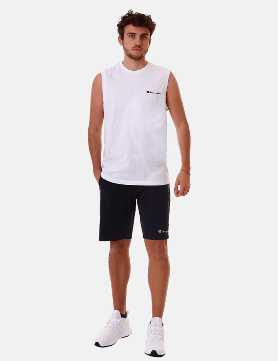 Camiseta Champion Sin Mangas Punto Ligero Blanco