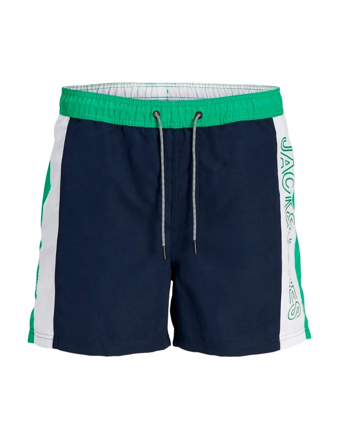 Bañador Jack & Jones 'Fiji Colorblocking' Marino