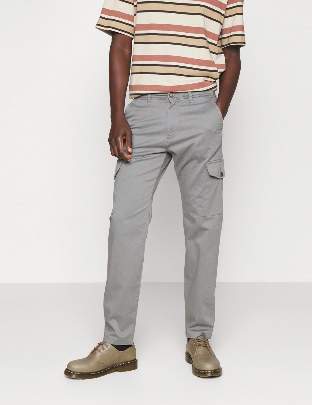 Pantalón Jack & Jones 'Stollie Bowie' Cargo Gris