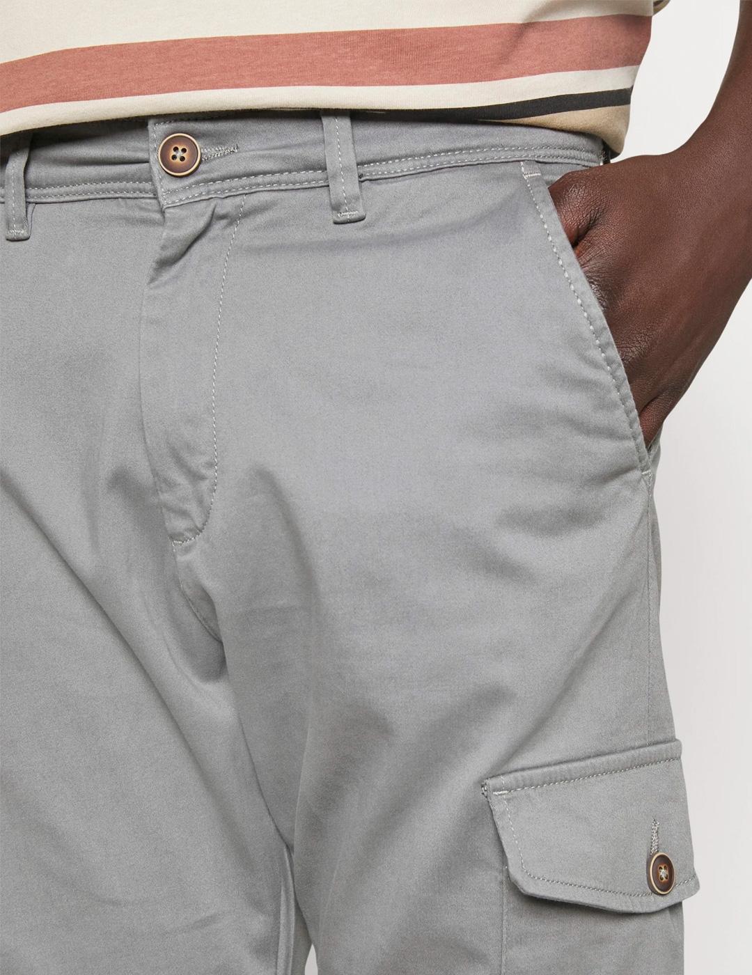 Pantalón Jack & Jones 'Stollie Bowie' Cargo Gris