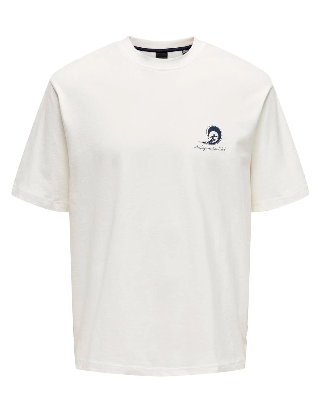 Camiseta Only & Sons 'Milo Coast Sorrento' Blanco