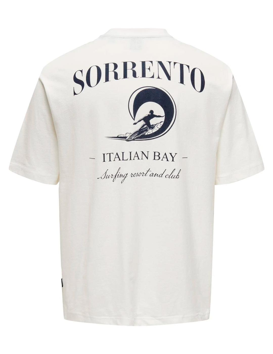 Camiseta Only & Sons 'Milo Coast Sorrento' Blanco