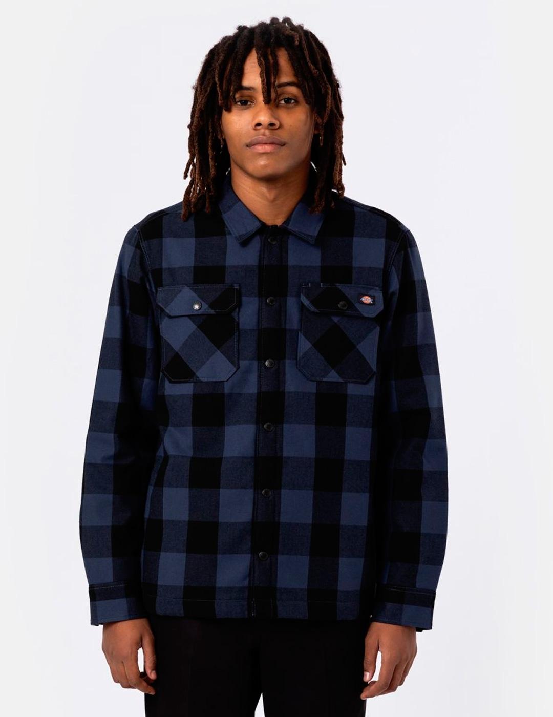 Camisa Dickies SACRAMENTO con forro granate para hombre