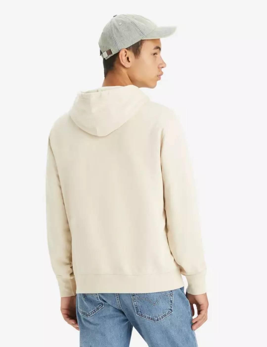 Sudadera Levi’s® ORIGINAL beige con capucha para hombre