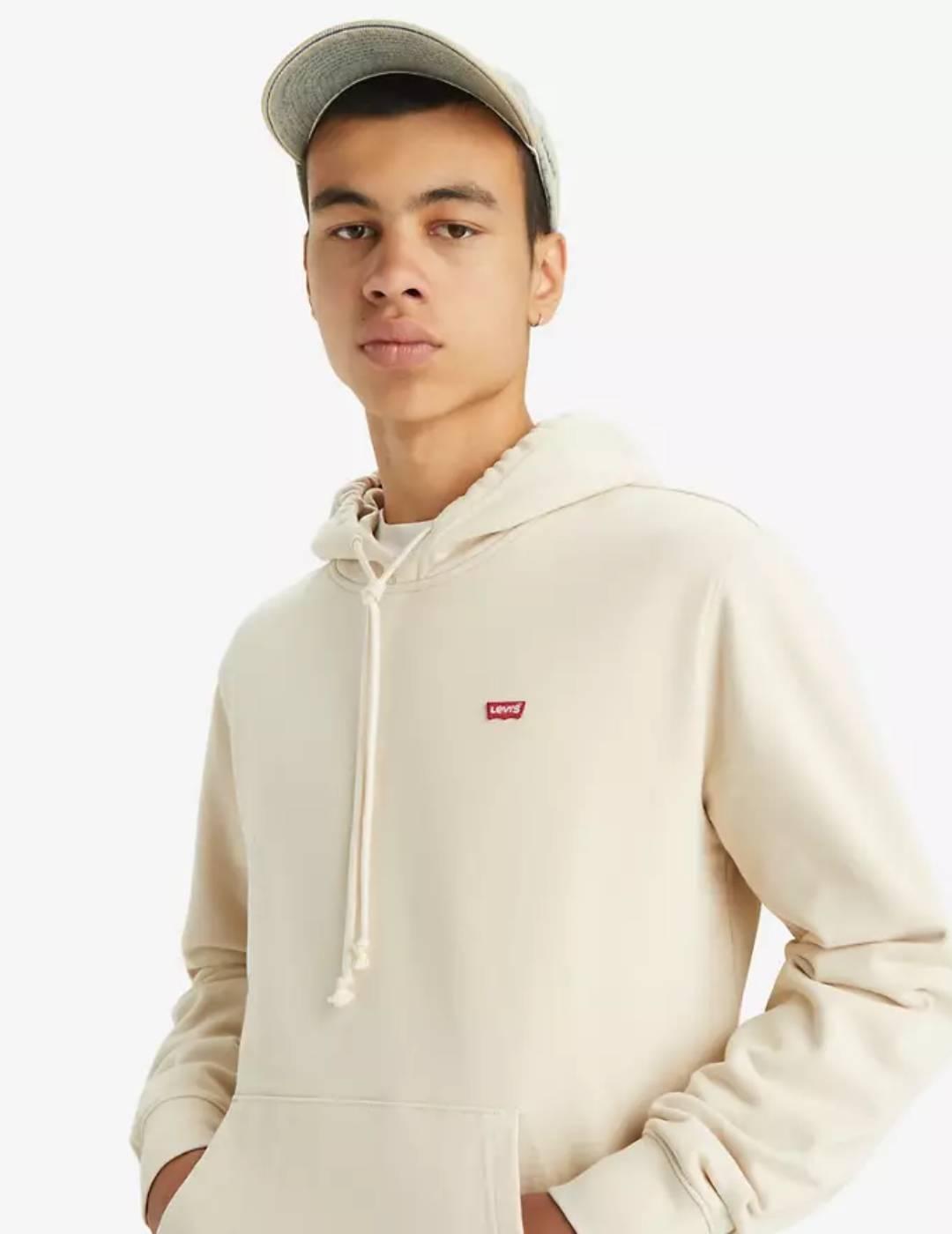 Sudadera Levi’s® ORIGINAL beige con capucha para hombre