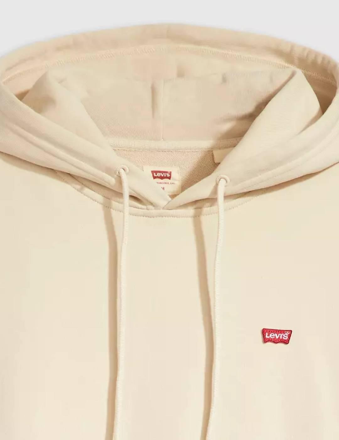 Sudadera Levi’s® ORIGINAL beige con capucha para hombre