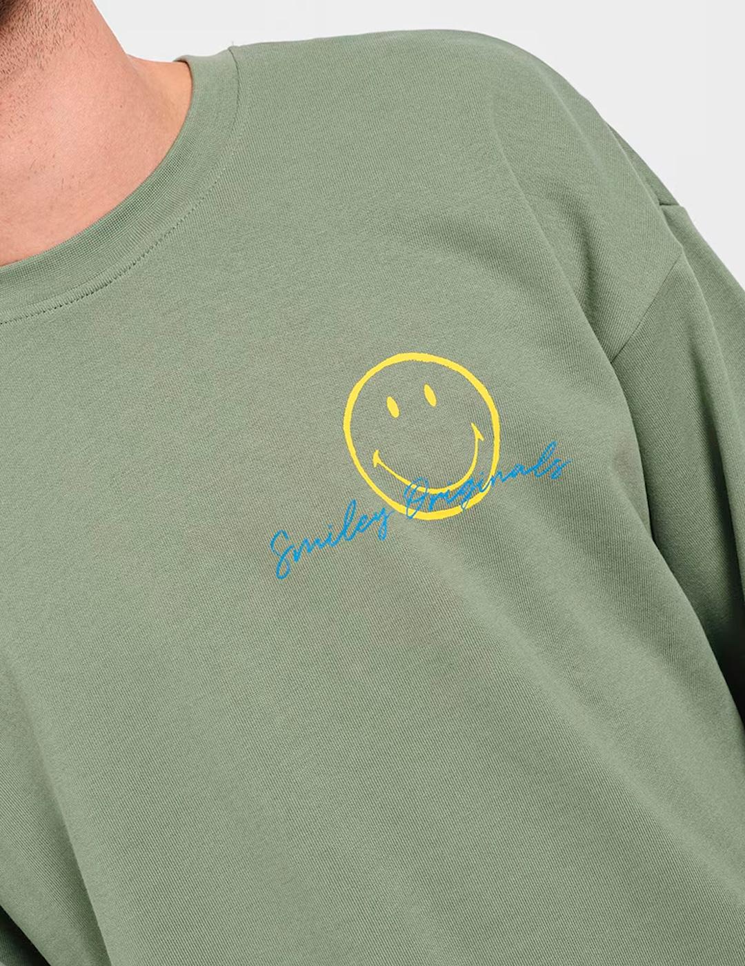 Sudadera Only & Sons 'Smiley' Khaki