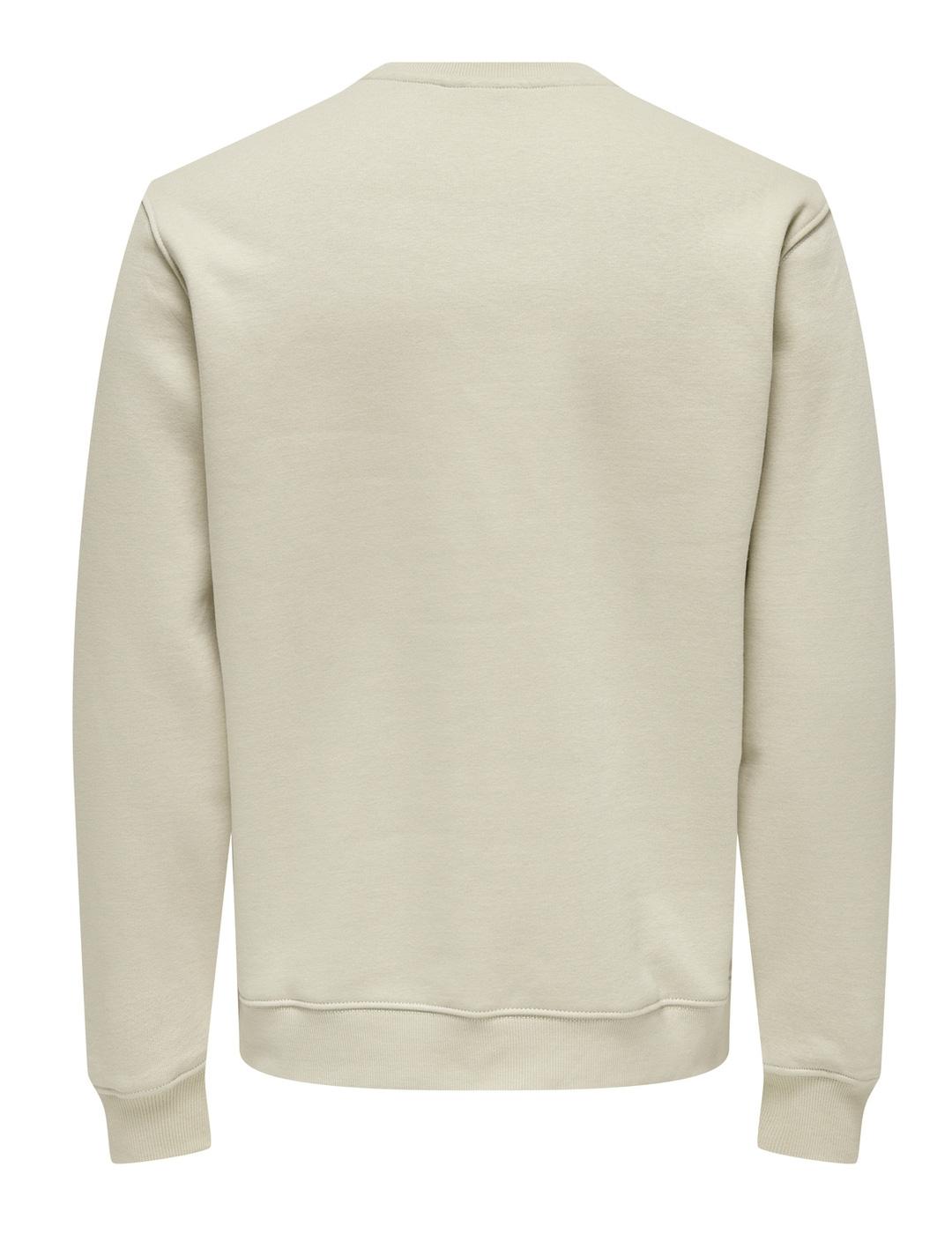 Sudadera Only & Sons 'Curated' Crudo