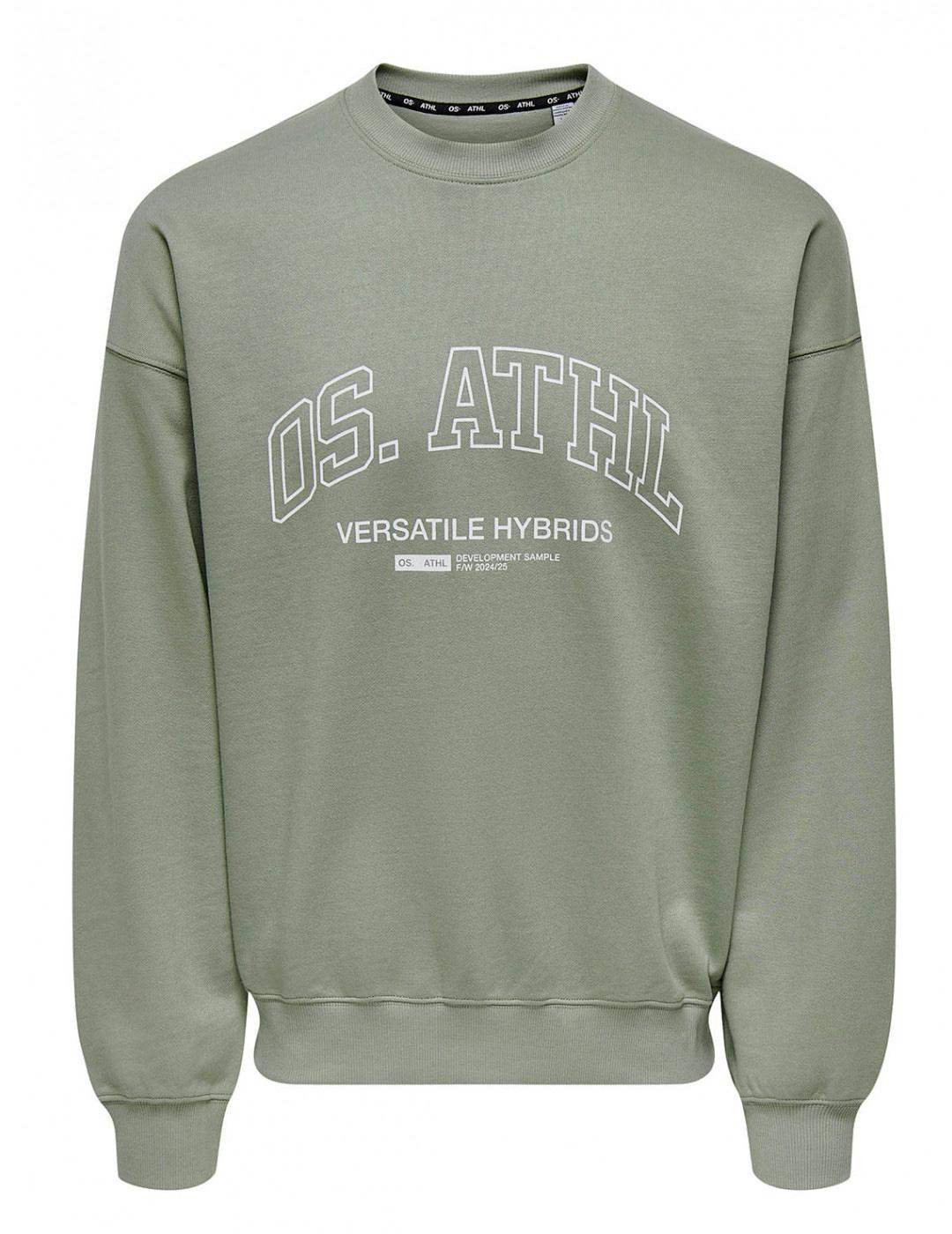 Sudadera Only & Sons 'Alta' Gris Verdoso