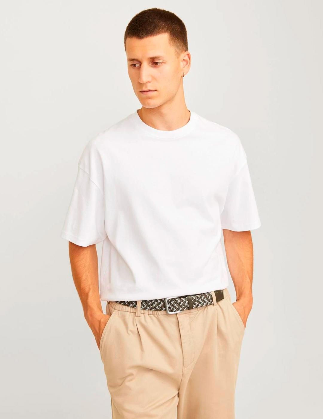 Cinturón Jack & Jones 'Woven' Trenzado Marrón