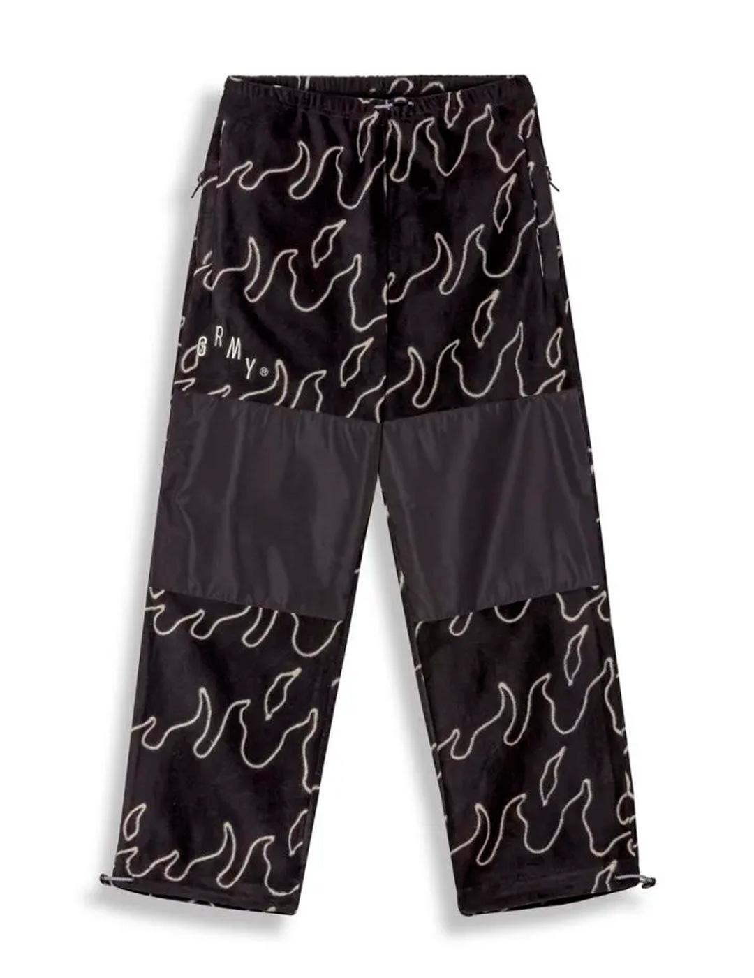 Pantalón Polar Grimey 'Voodoo Child Polar' Negro Unisex