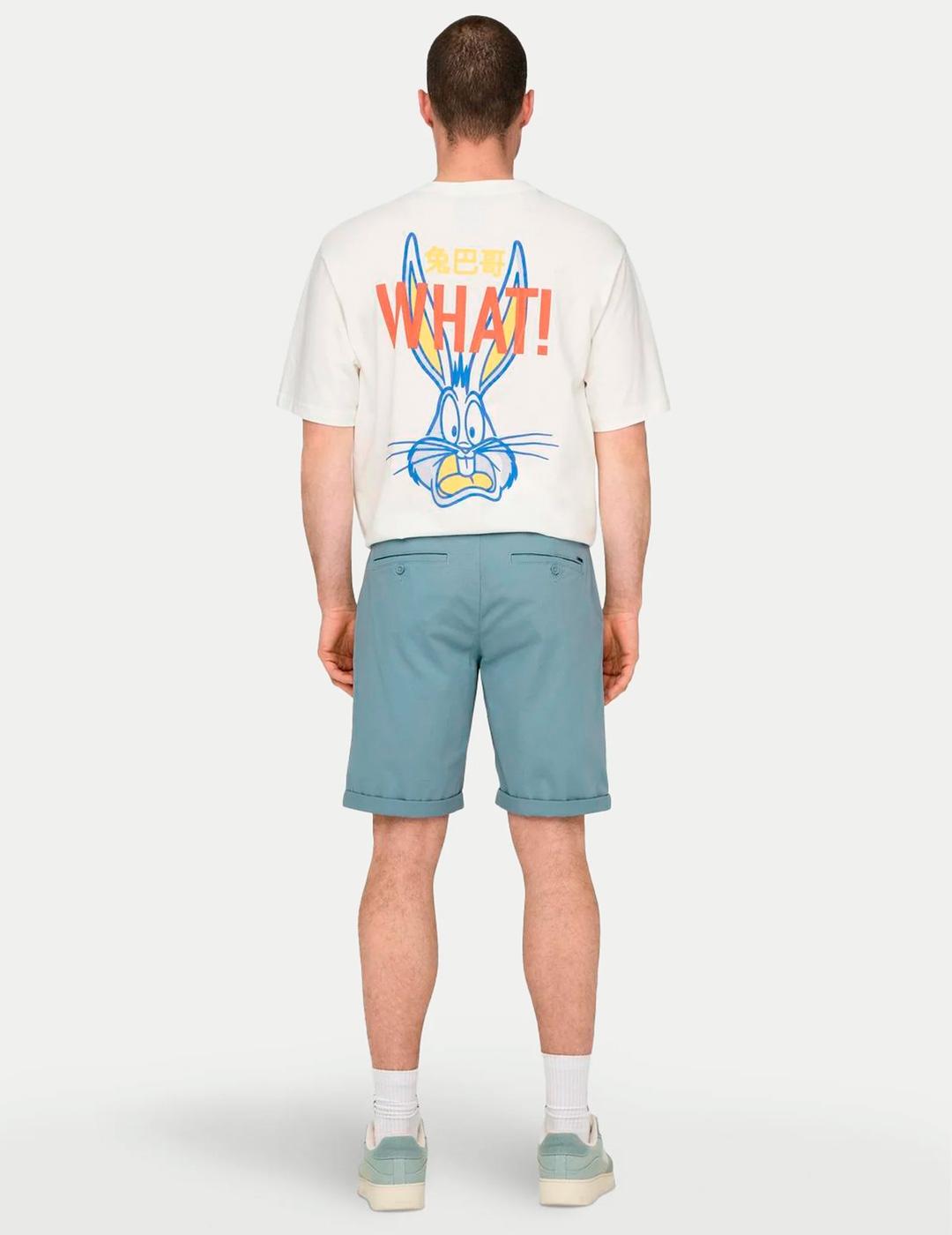 Bermuda Only & Sons PETER azul grisáceo para hombre