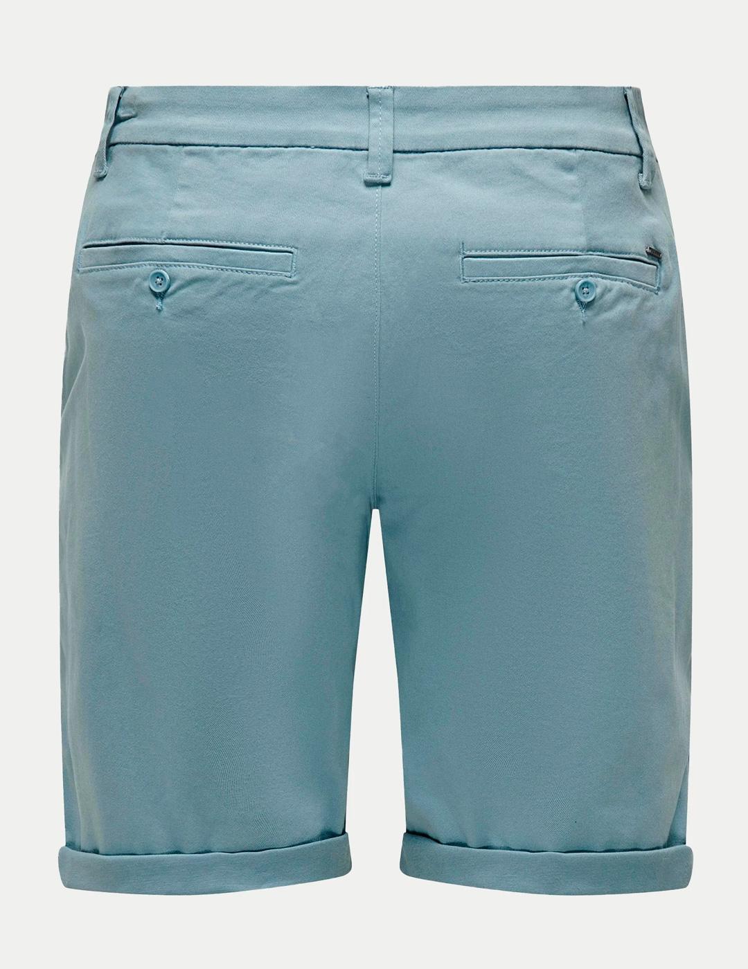 Bermuda Only & Sons PETER azul grisáceo para hombre