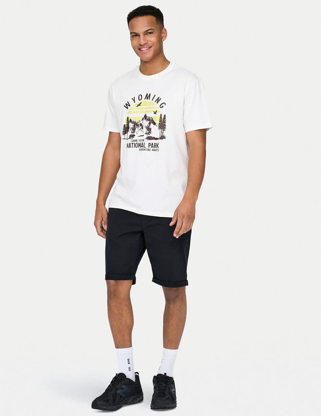 Bermuda Only & Sons PETER marino para hombre