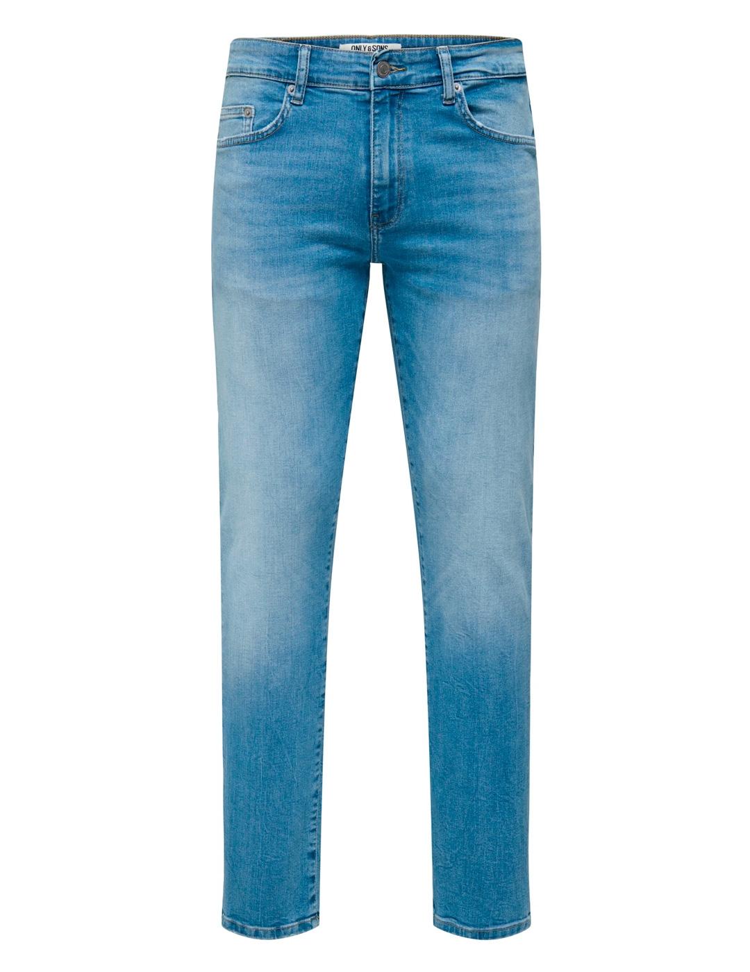 Vaquero Only & Sons 'Weft' Regular Azul Hombre