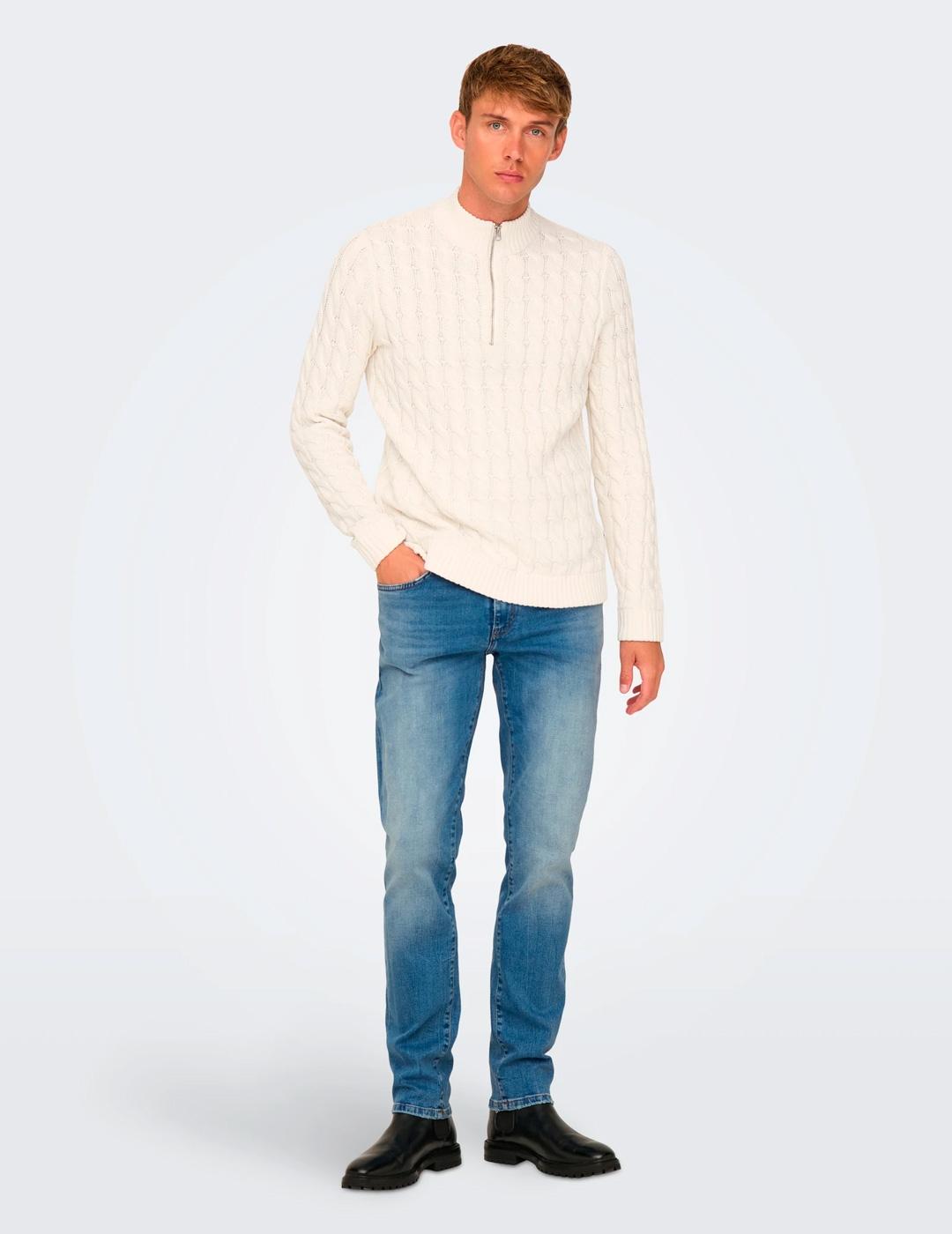 Vaquero Only & Sons 'Weft' Regular Azul Hombre