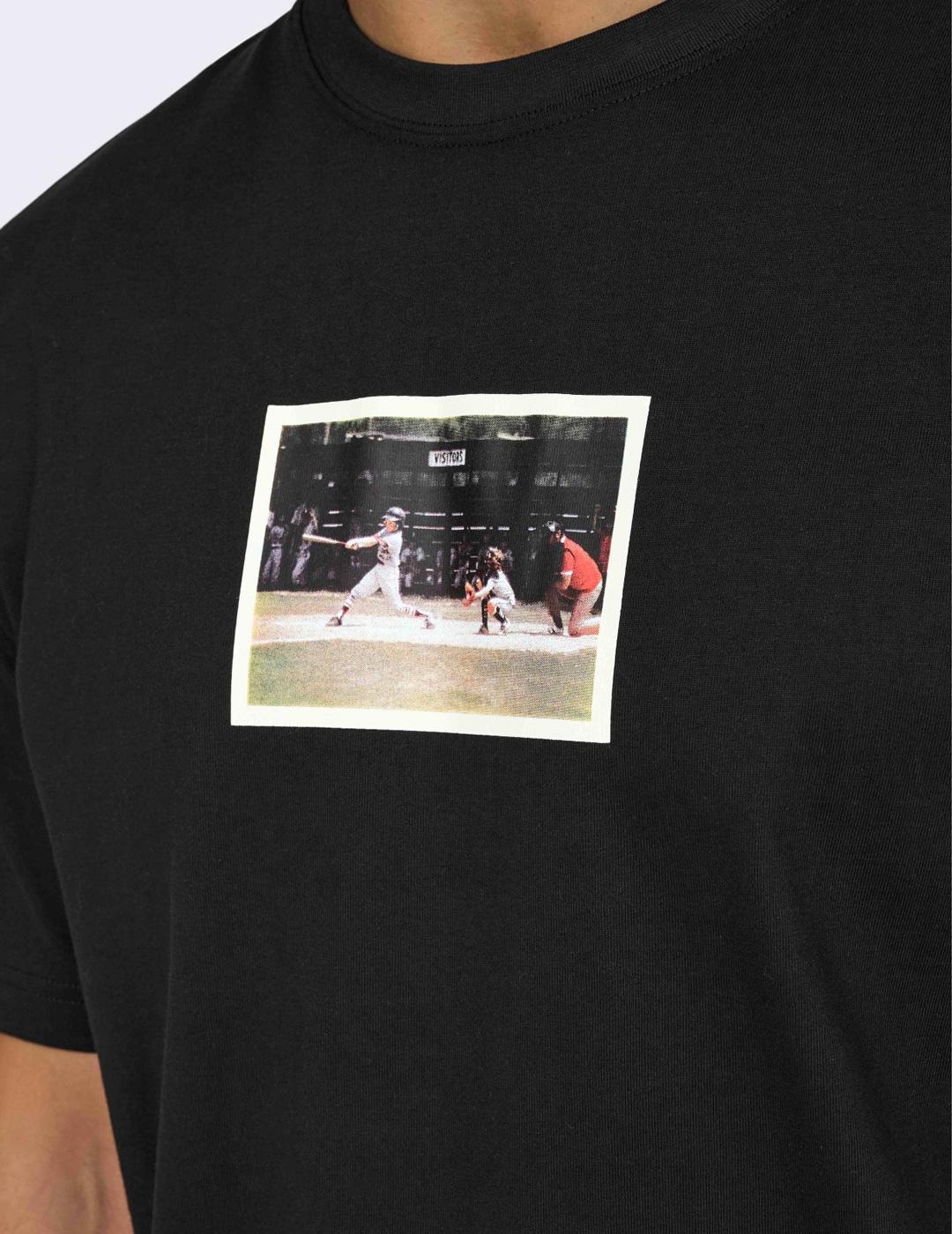 Camiseta Only & Sons 'Dash RLX' Negro Hombre