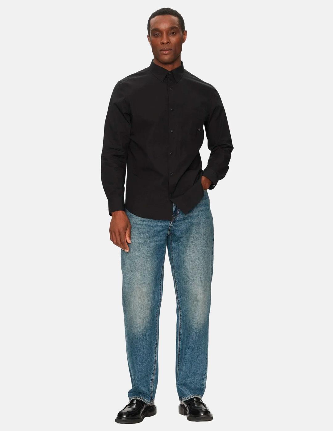 Camisa Calvin Klein 'Classic' Negro Hombre