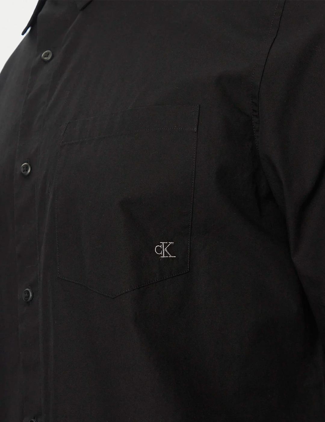 Camisa Calvin Klein 'Classic' Negro Hombre