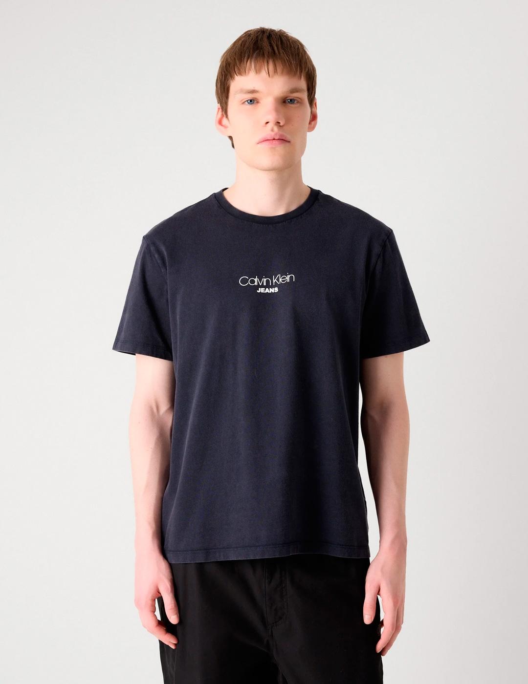 Camiseta Calvin Klein 'Acid Wash 20S' Marino Hombre