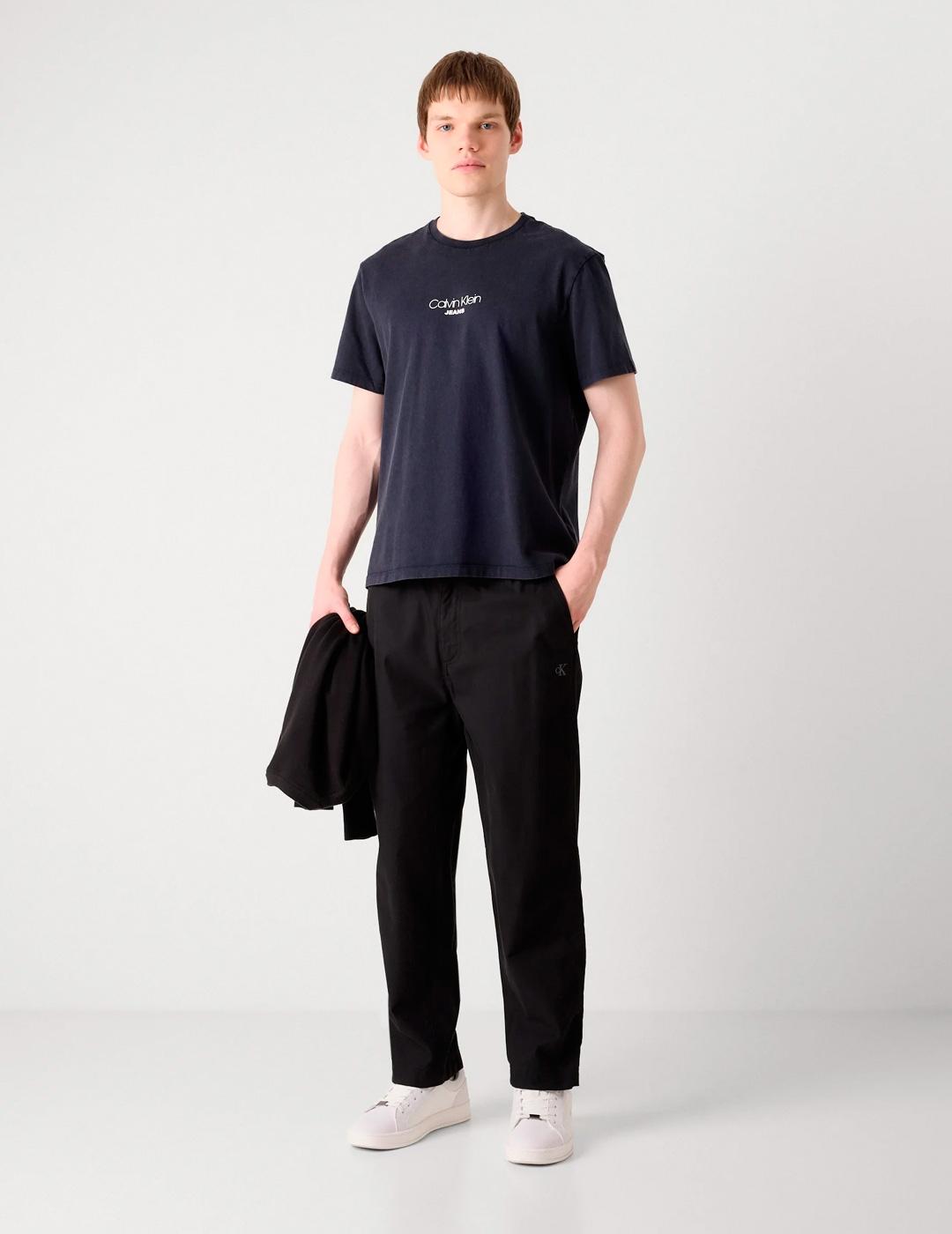 Camiseta Calvin Klein 'Acid Wash 20S' Marino Hombre