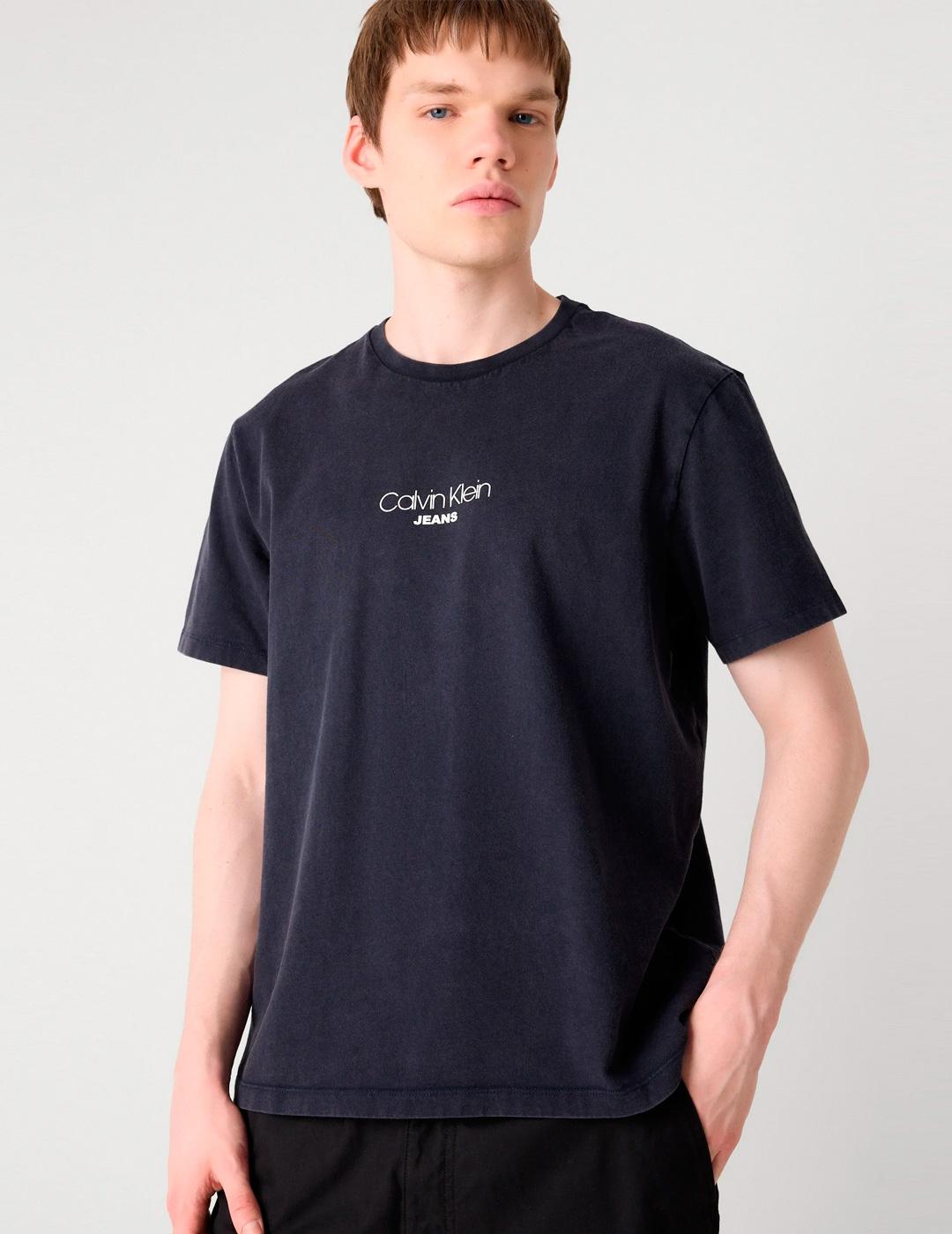 Camiseta Calvin Klein 'Acid Wash 20S' Marino Hombre