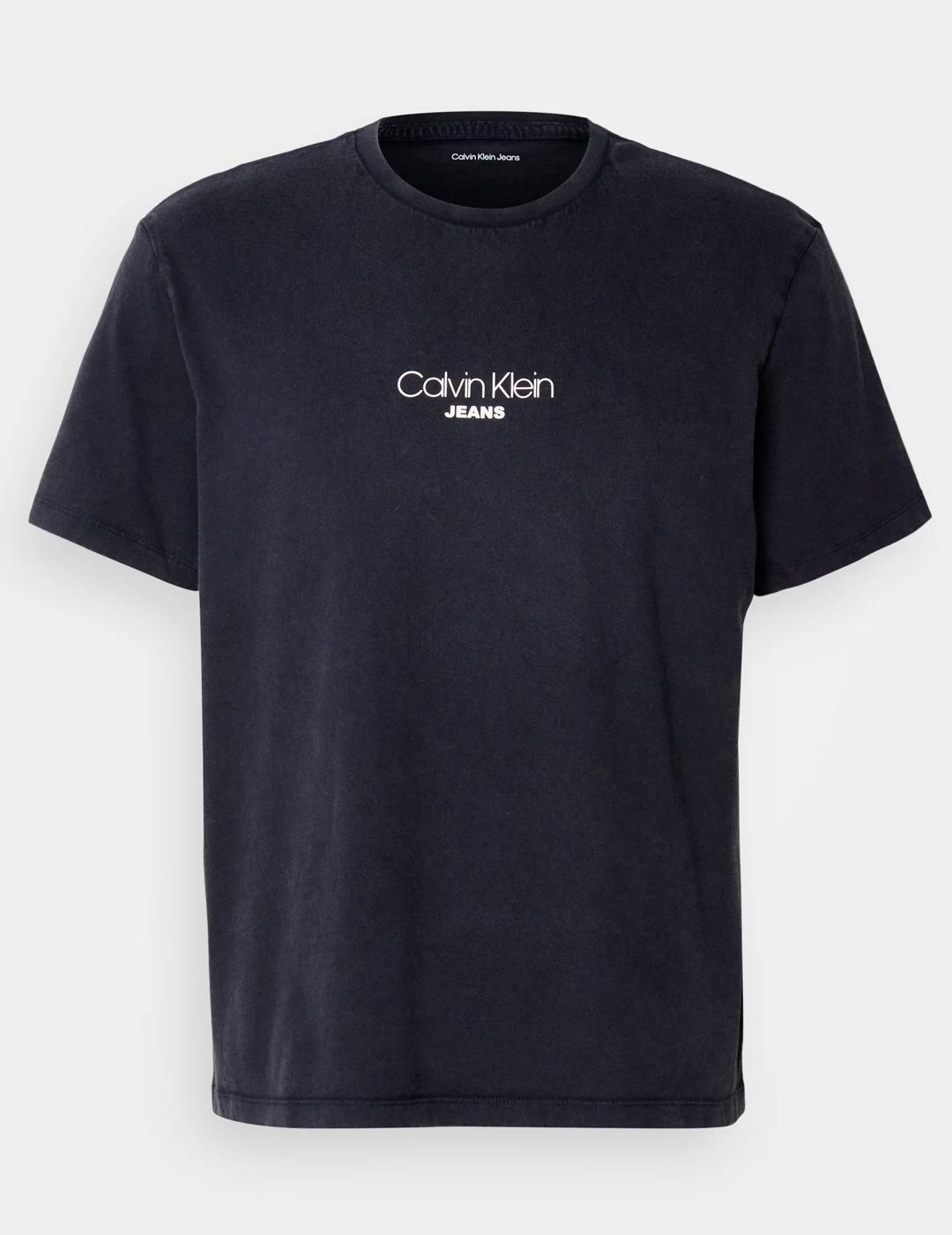 Camiseta Calvin Klein 'Acid Wash 20S' Marino Hombre