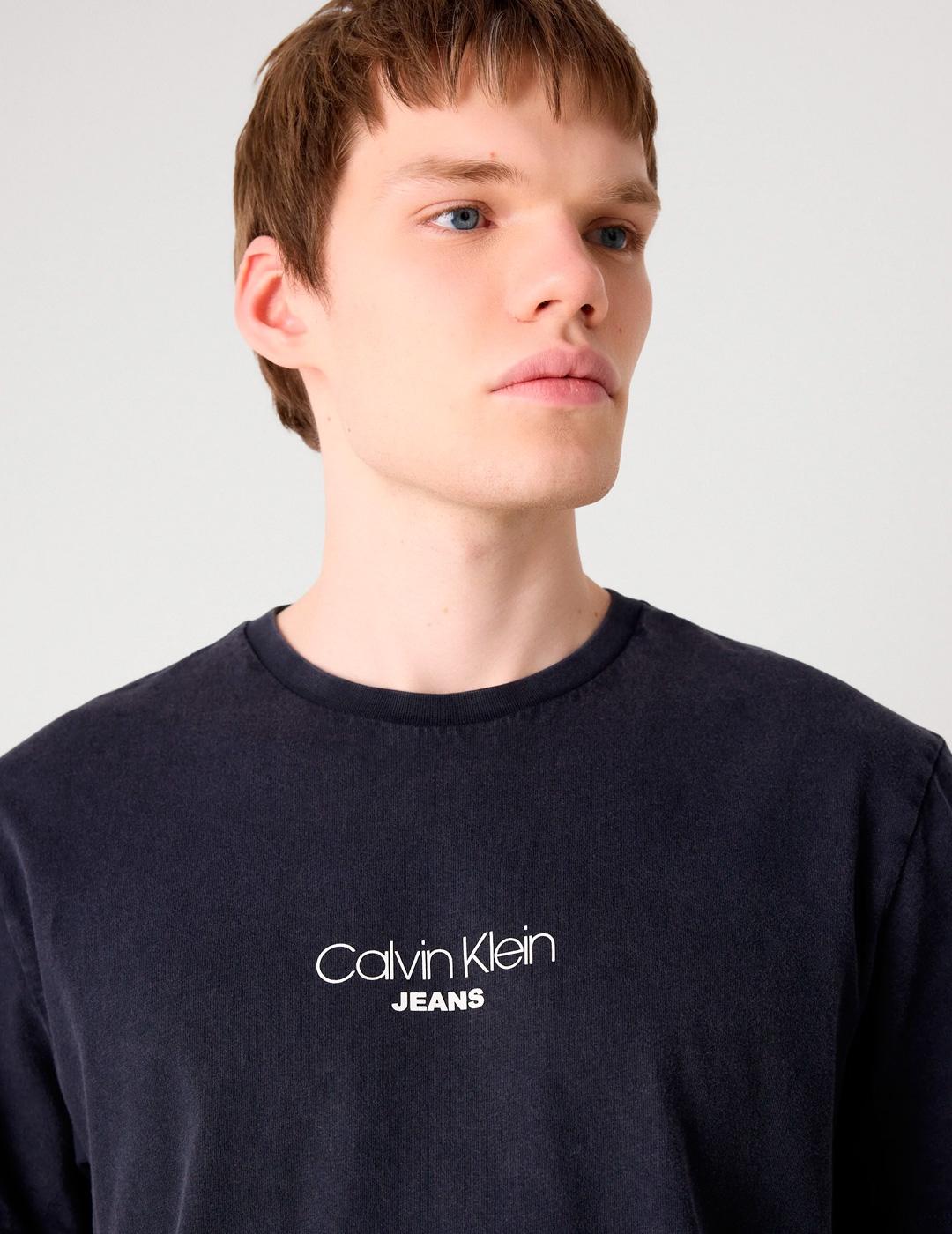 Camiseta Calvin Klein 'Acid Wash 20S' Marino Hombre