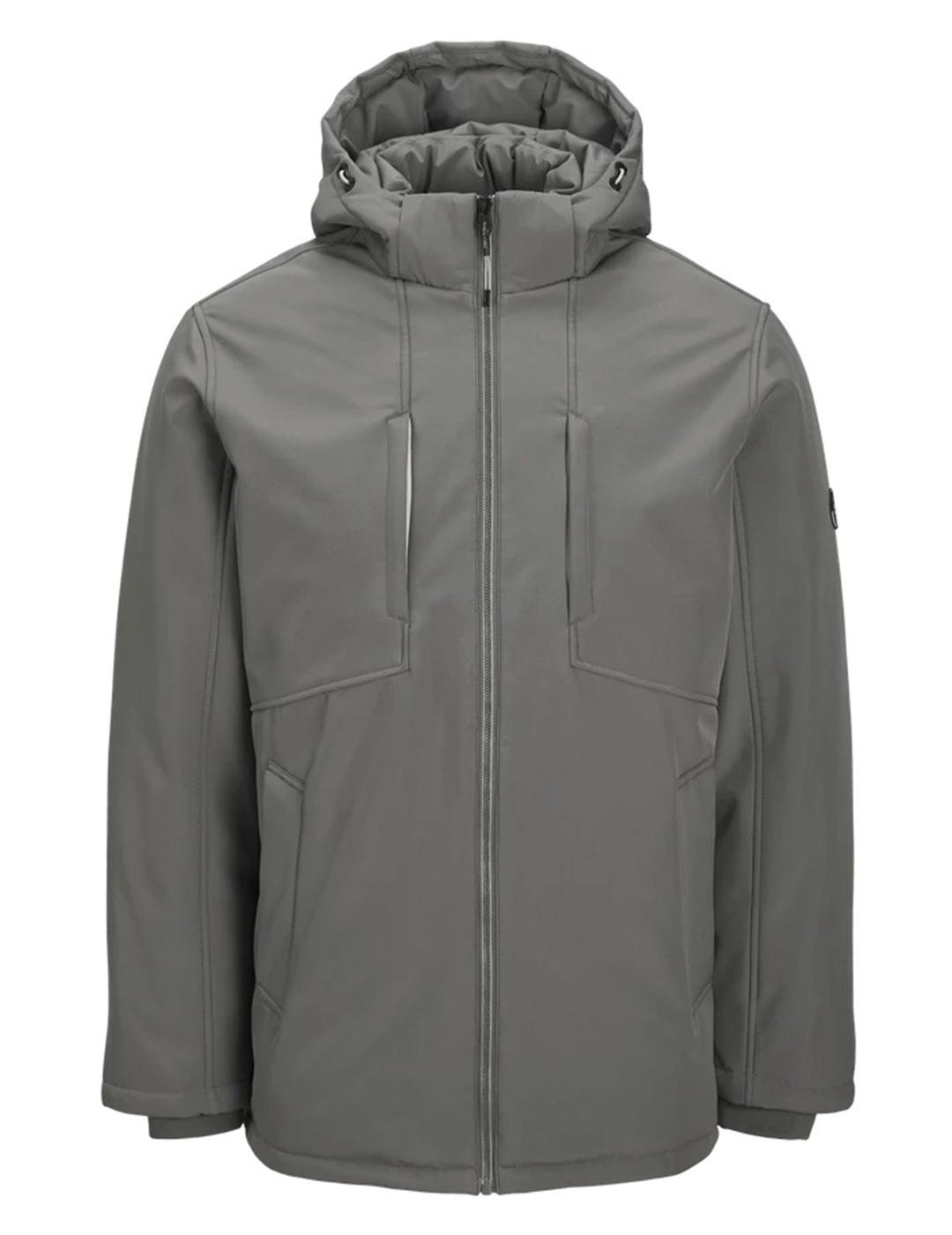 Chaqueta Jack & Jones 'Land Parka' Gris Hombre