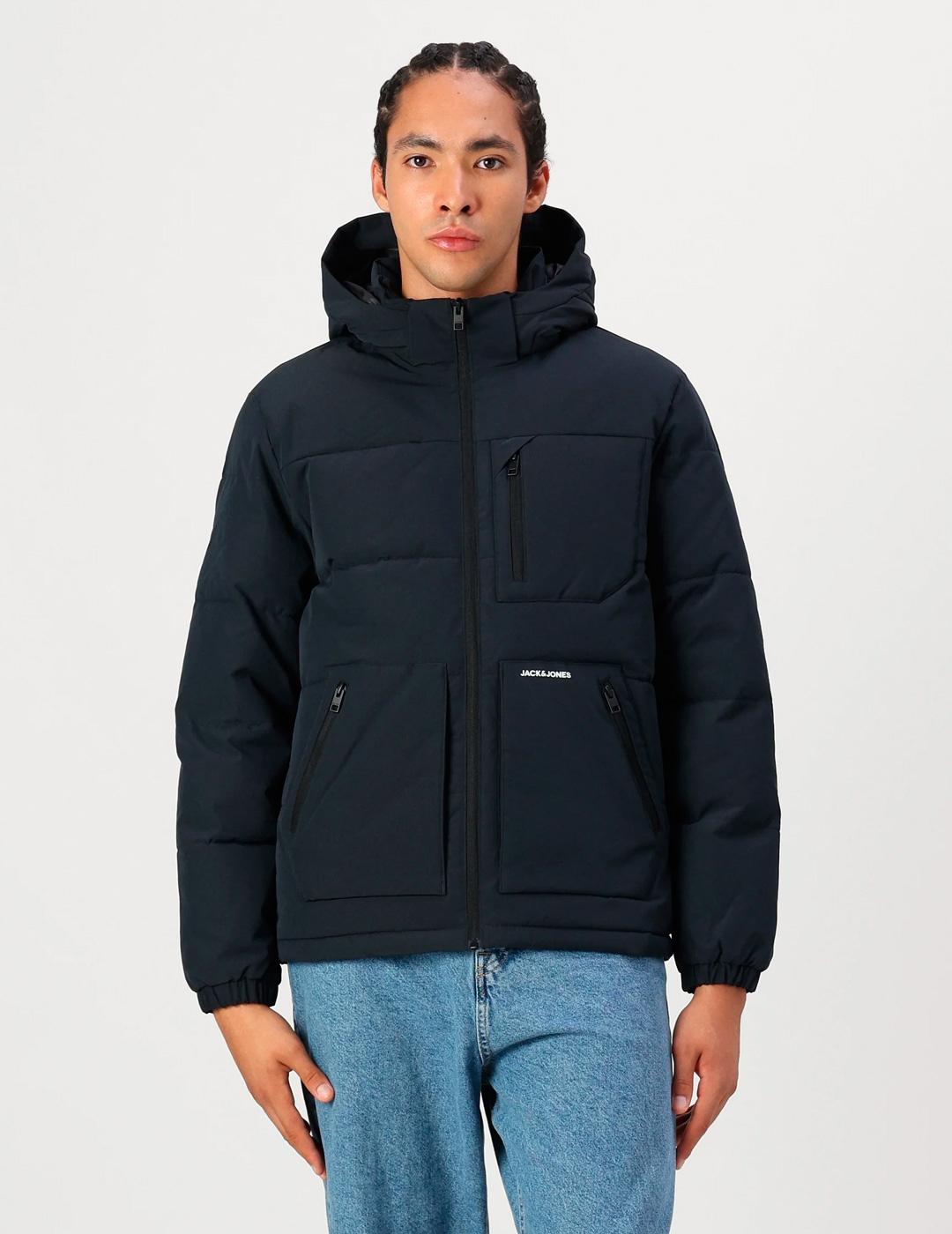 Chaqueta Jack & Jones OTTO marino con capucha