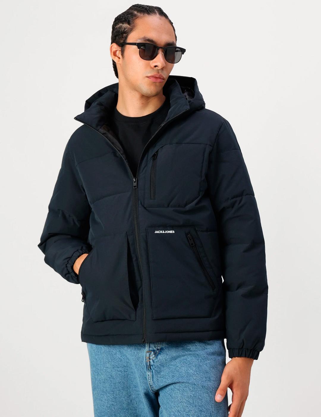 Chaqueta Jack & Jones OTTO marino con capucha