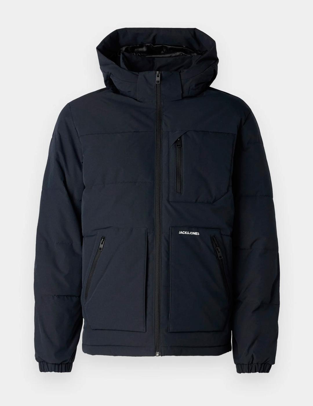 Chaqueta Jack & Jones OTTO marino con capucha