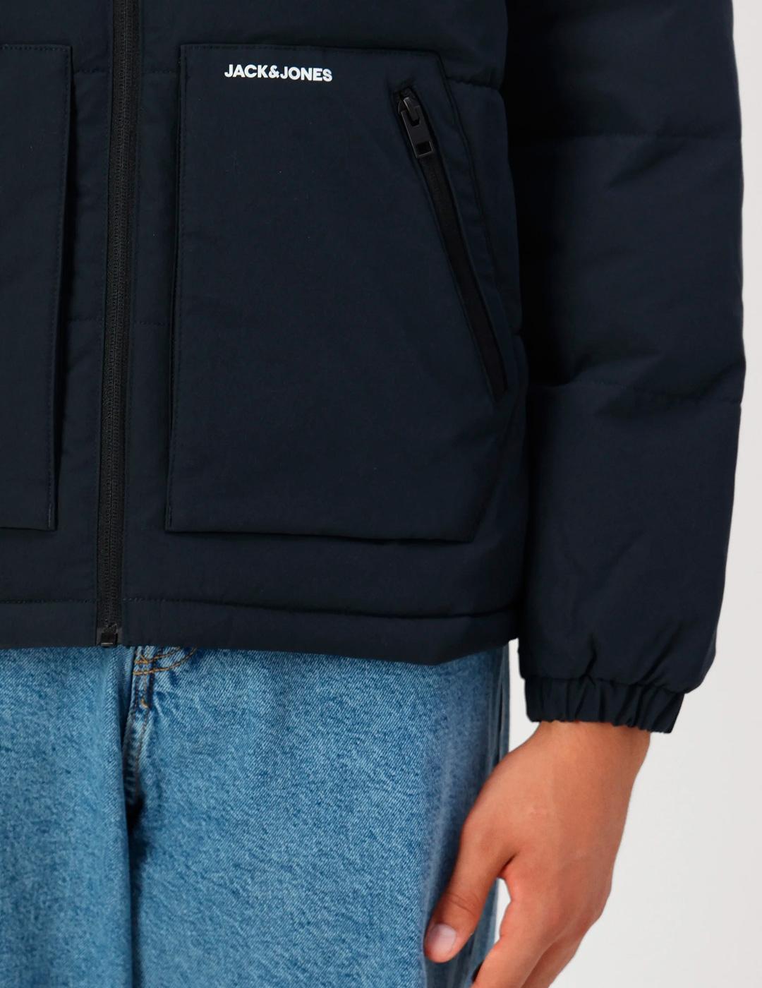 Chaqueta Jack & Jones OTTO marino con capucha