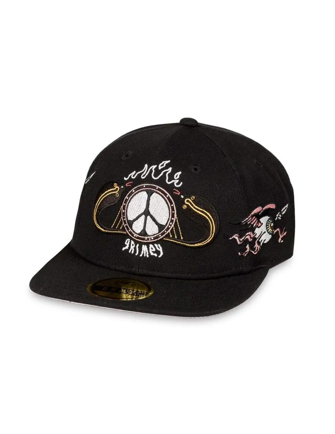 Gorra Grimey 'Peace Within' Negro Unisex