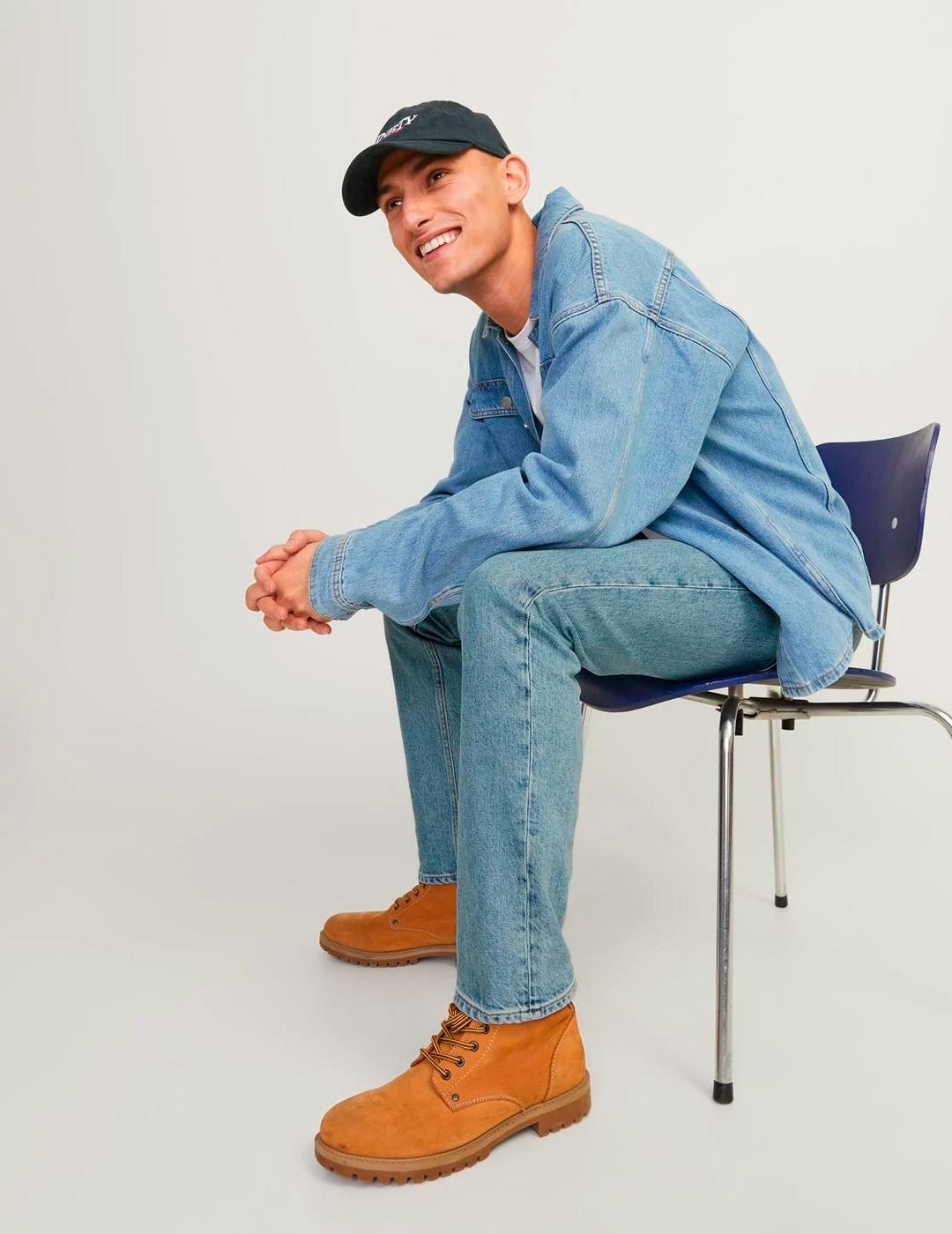 Vaquero Jack & Jones 'Clark Evans' Blue Denim Hombre