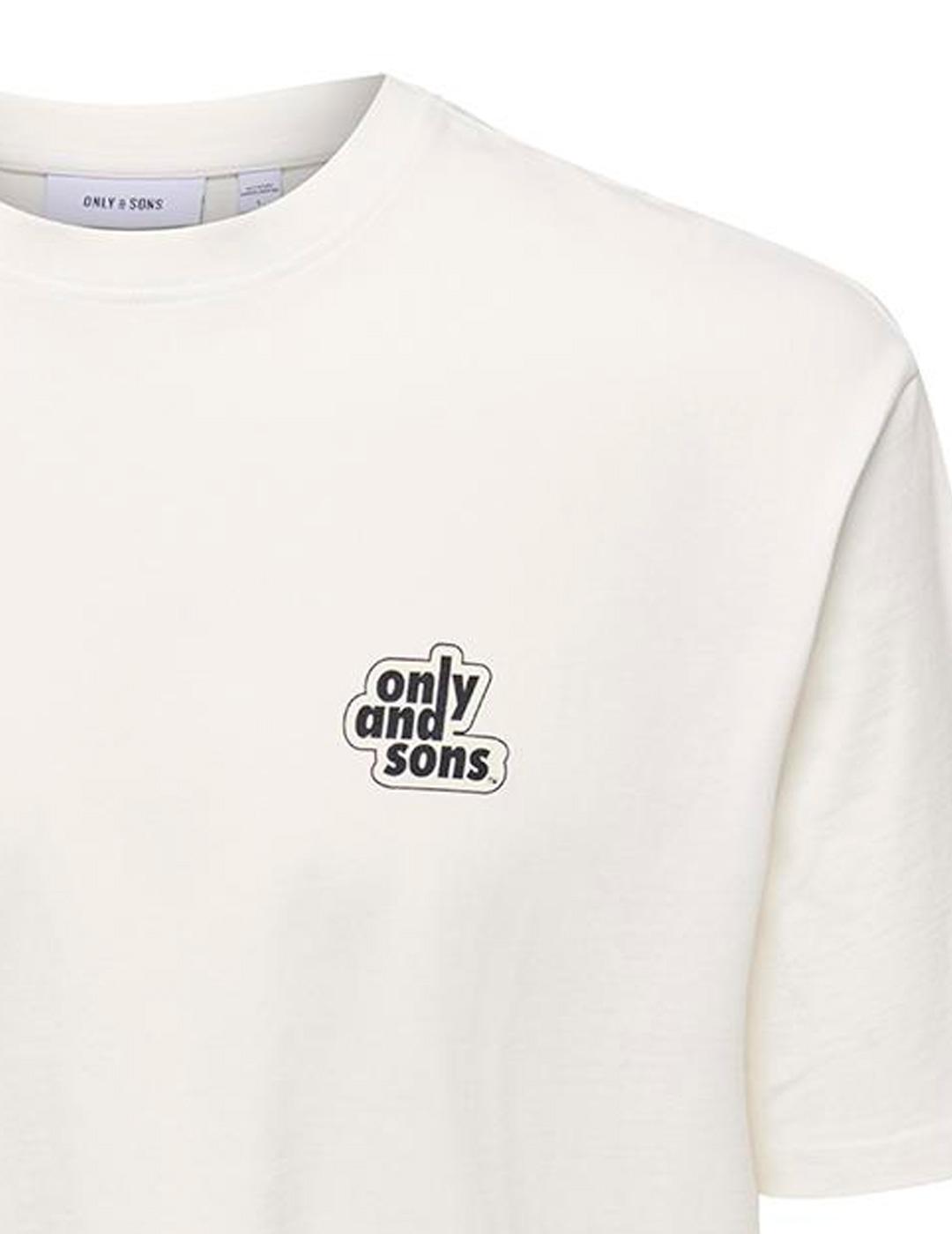 Camiseta Only & Sons 'Sarch RLX' Crudo Hombre