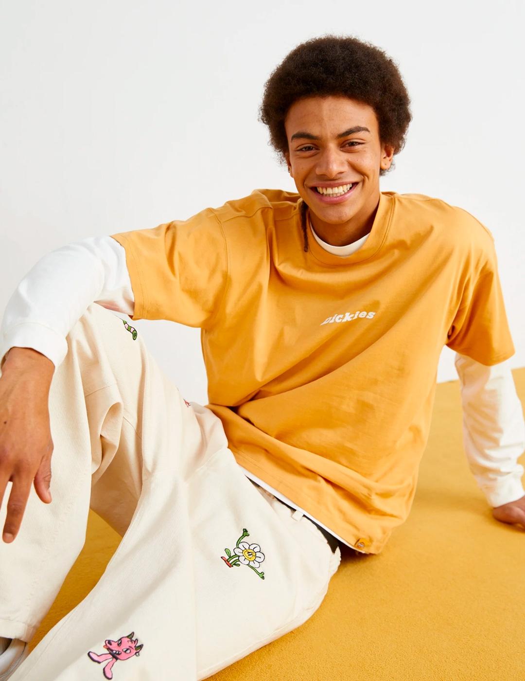 Camiseta Dickies 'Enterprise' Manga Corta Ocre Hombre