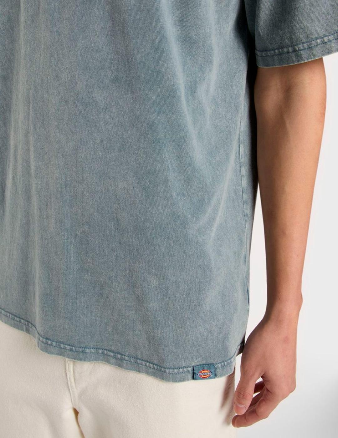 Camiseta Dickies 'Plentywood' Manga Corta Gris Azul Hombre