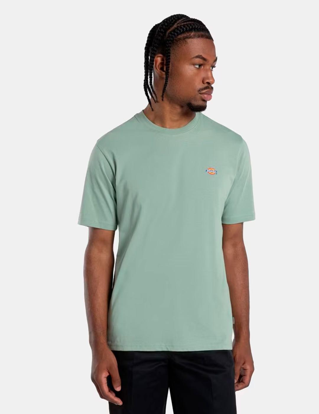 Camiseta Dickies 'Mapleton' Manga Corta Verde Agua Hombre