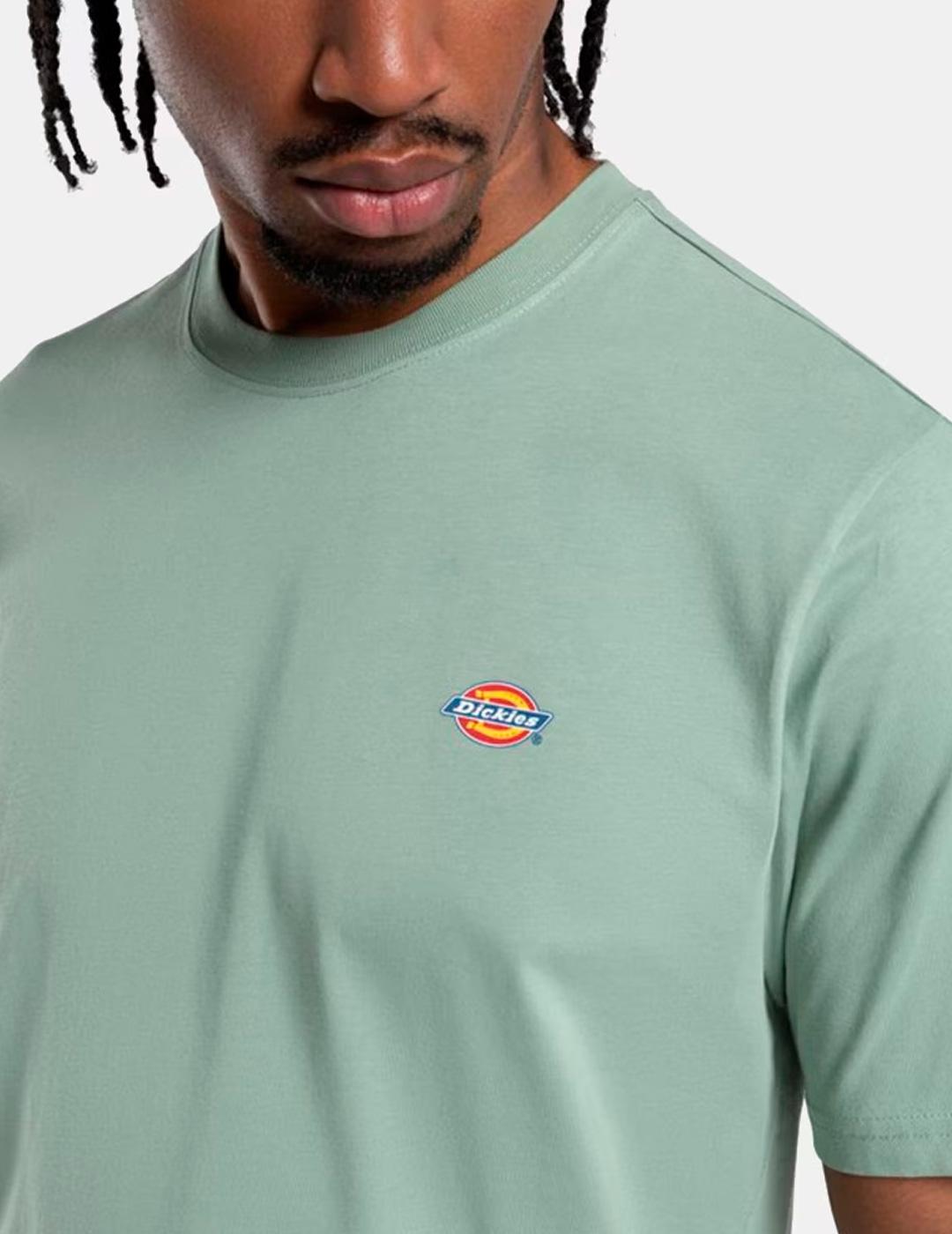 Camiseta Dickies 'Mapleton' Manga Corta Verde Agua Hombre